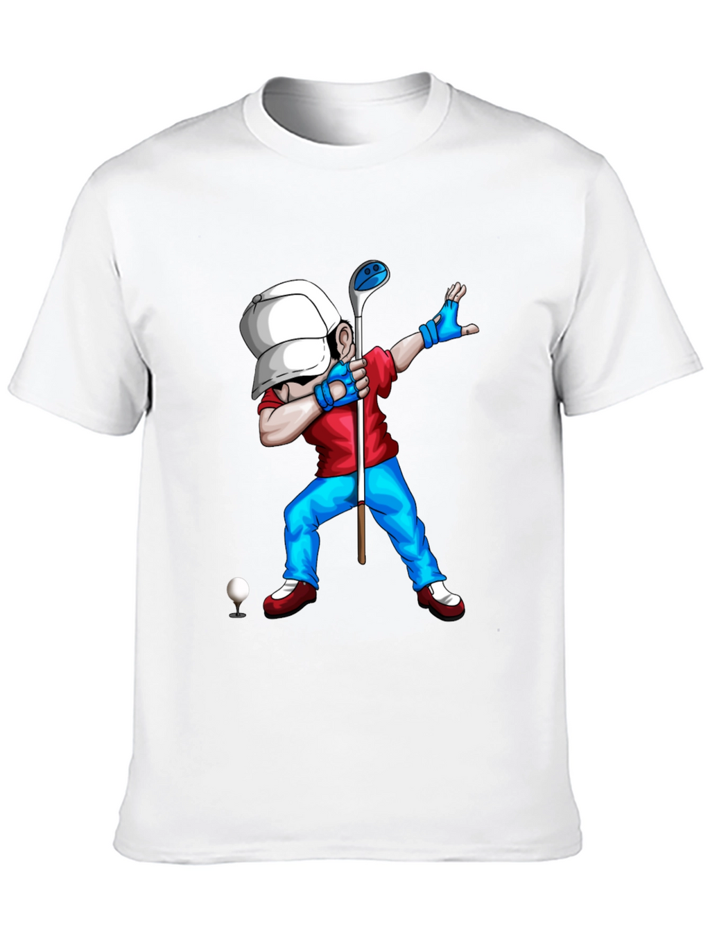 Golf Dabbing Cartoon Graphic Tee