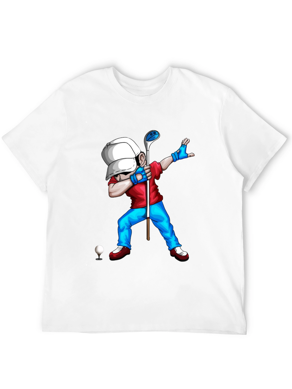 Golf Dabbing Cartoon Graphic Tee