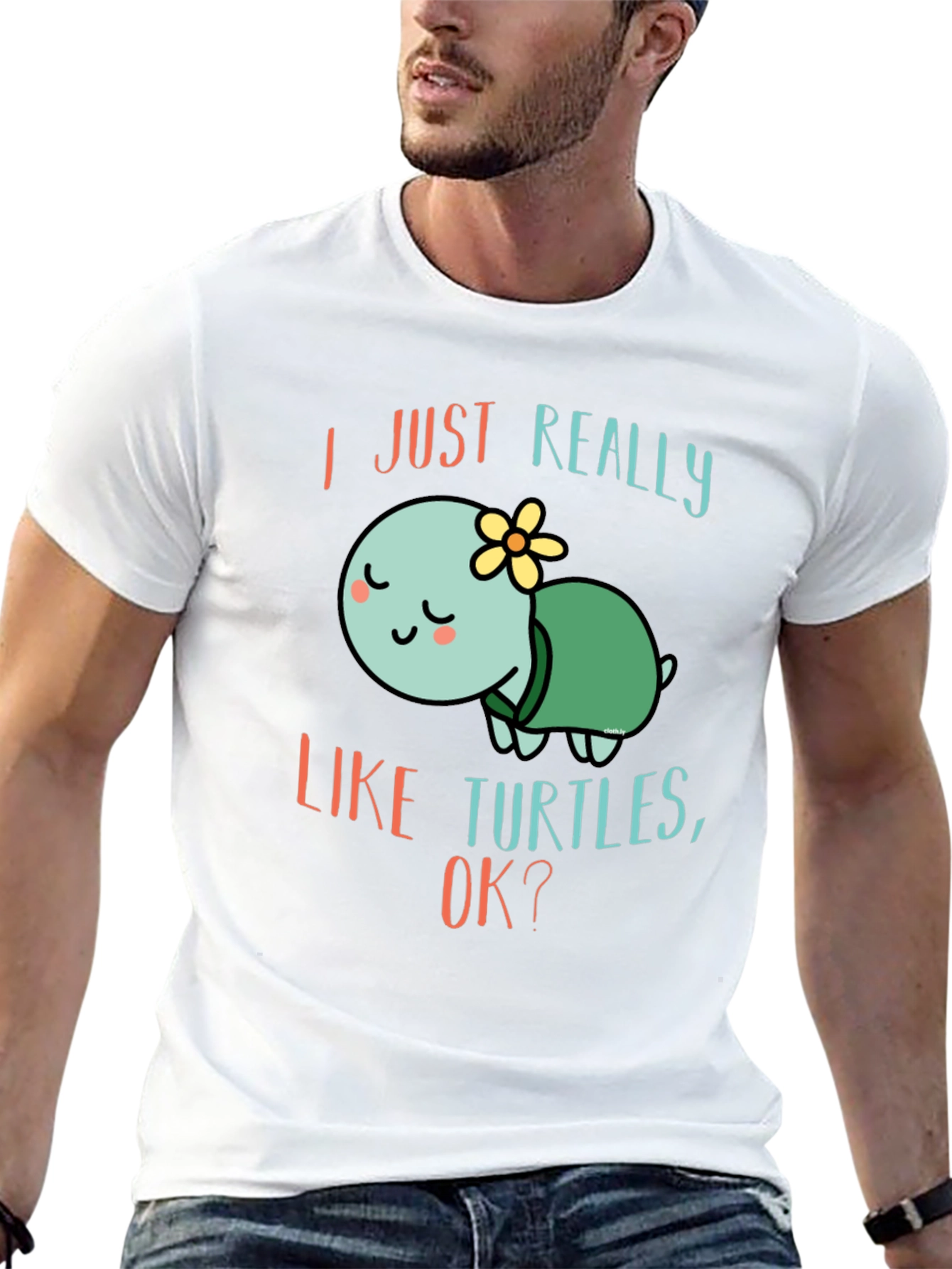 I Just Really Like Turtles T-Shirt Cute Cartoon Tee