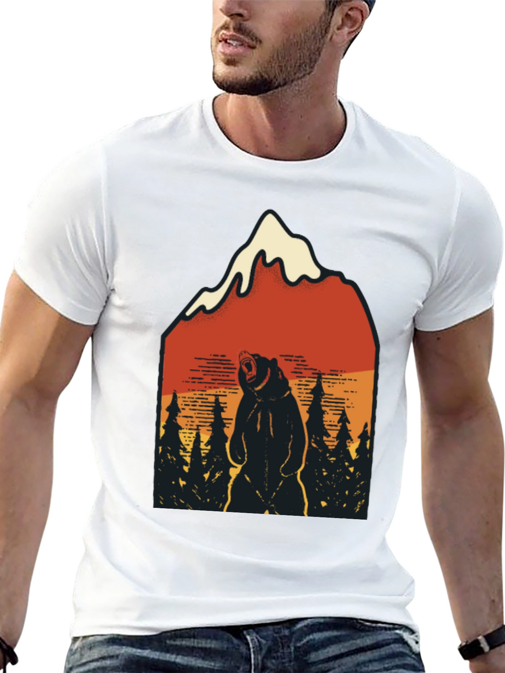 Mountain Bear Graphic Tee - Adventure Ready!