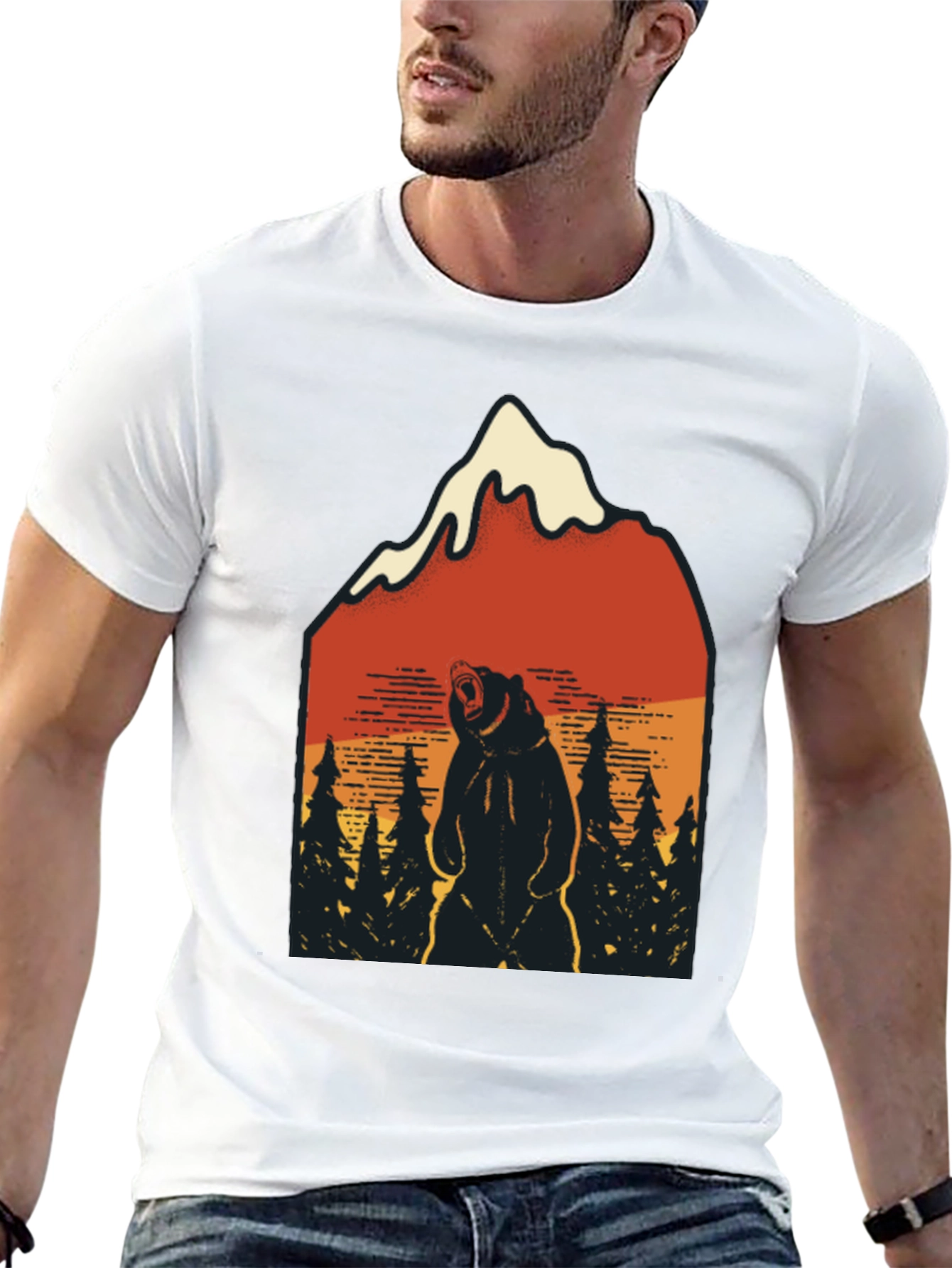 Mountain Bear Graphic Tee - Adventure Ready!
