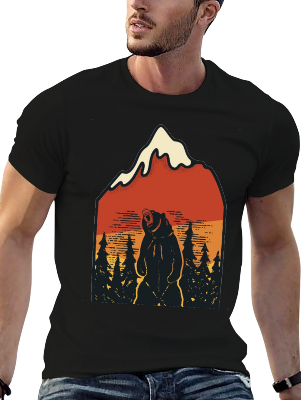 Mountain Bear Graphic Tee - Adventure Ready!