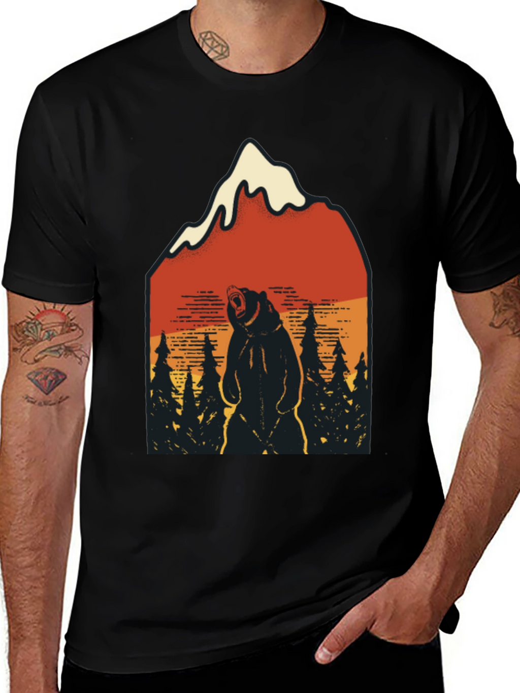 Mountain Bear Graphic Tee - Adventure Ready!