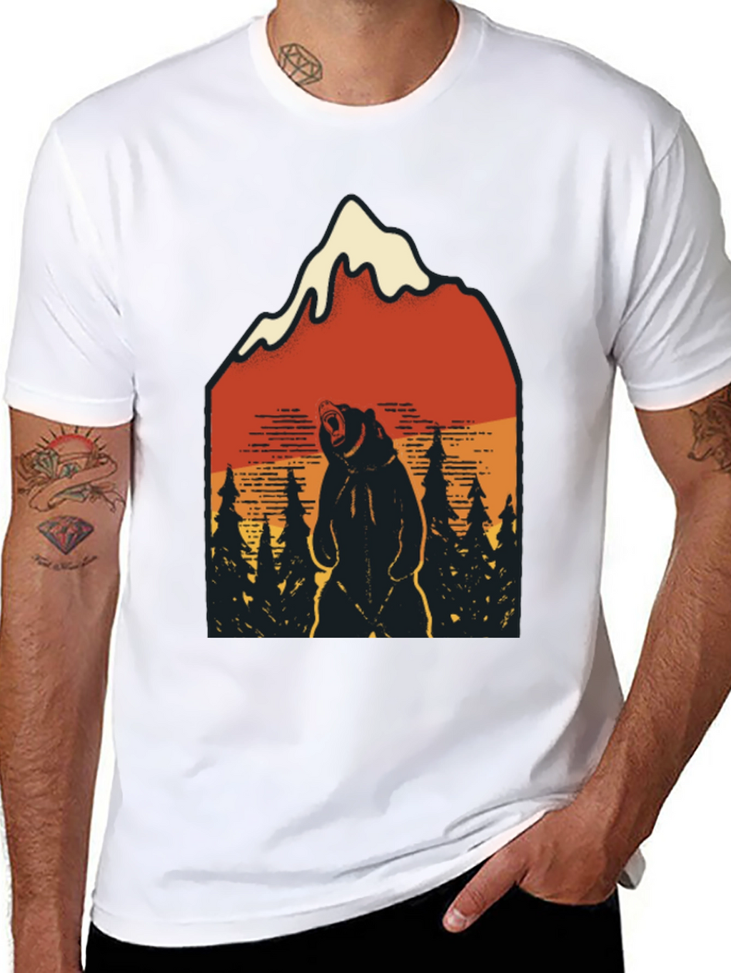Mountain Bear Graphic Tee - Adventure Ready!