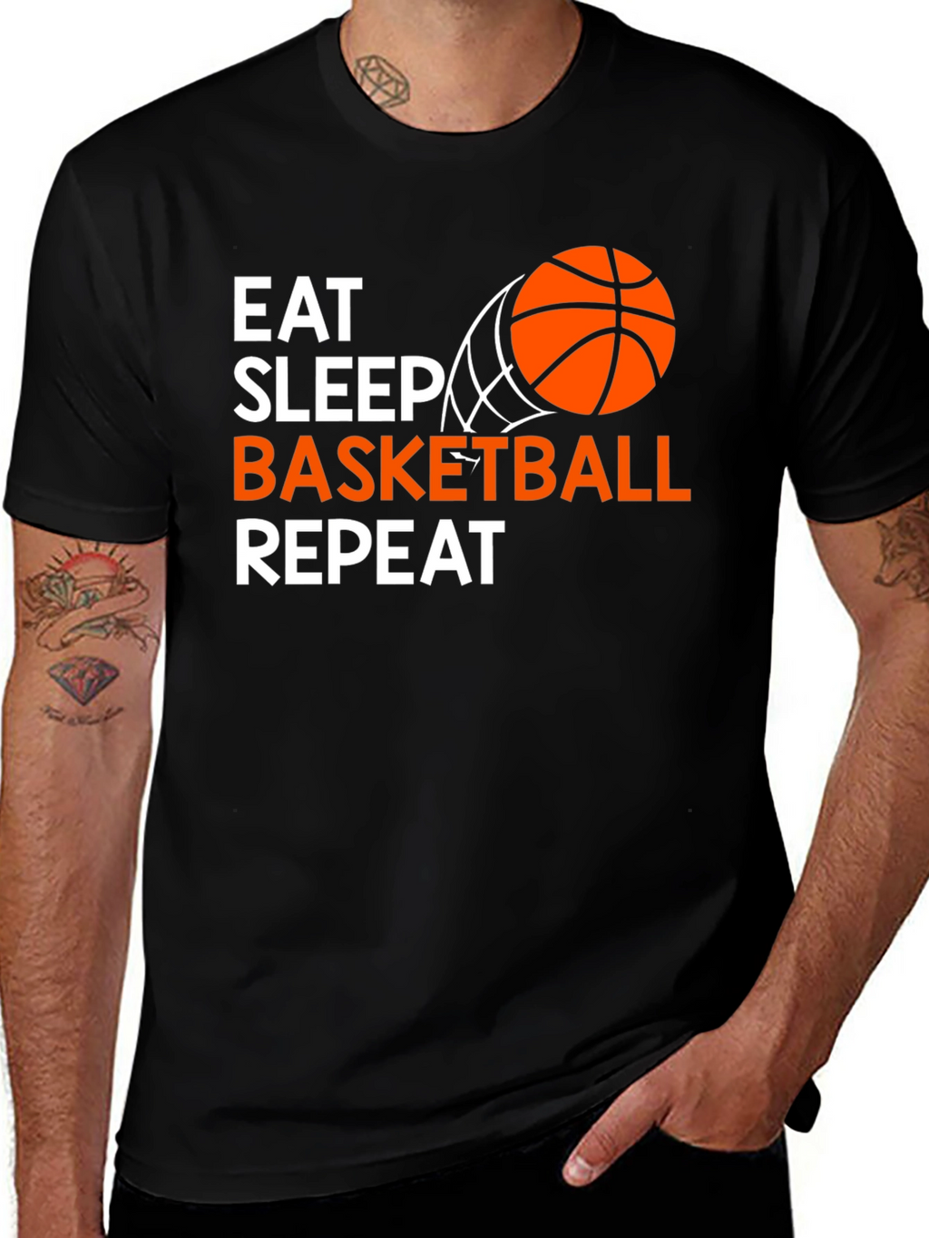 Eat Sleep Basketball Repeat T-Shirt