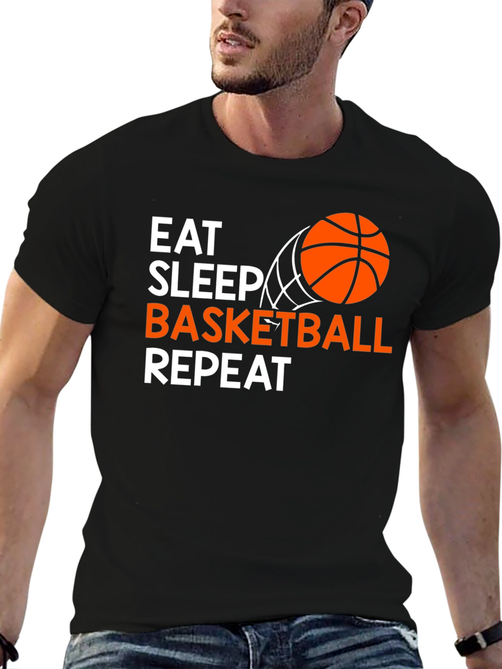 Eat Sleep Basketball Repeat T-Shirt