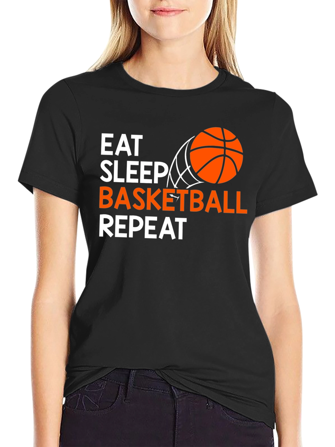 Eat Sleep Basketball Repeat T-Shirt
