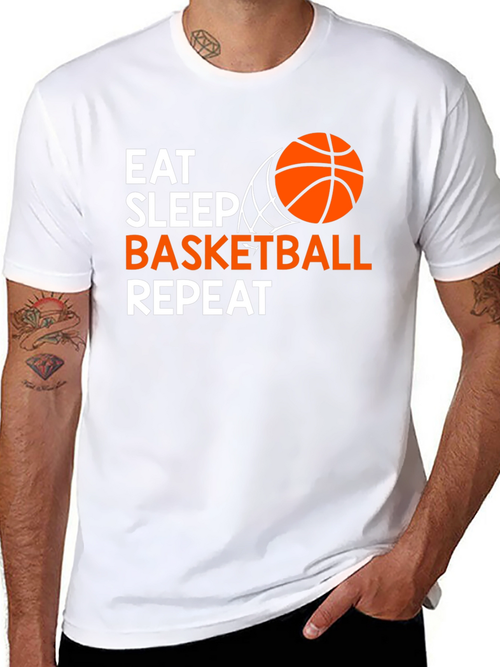 Eat Sleep Basketball Repeat T-Shirt