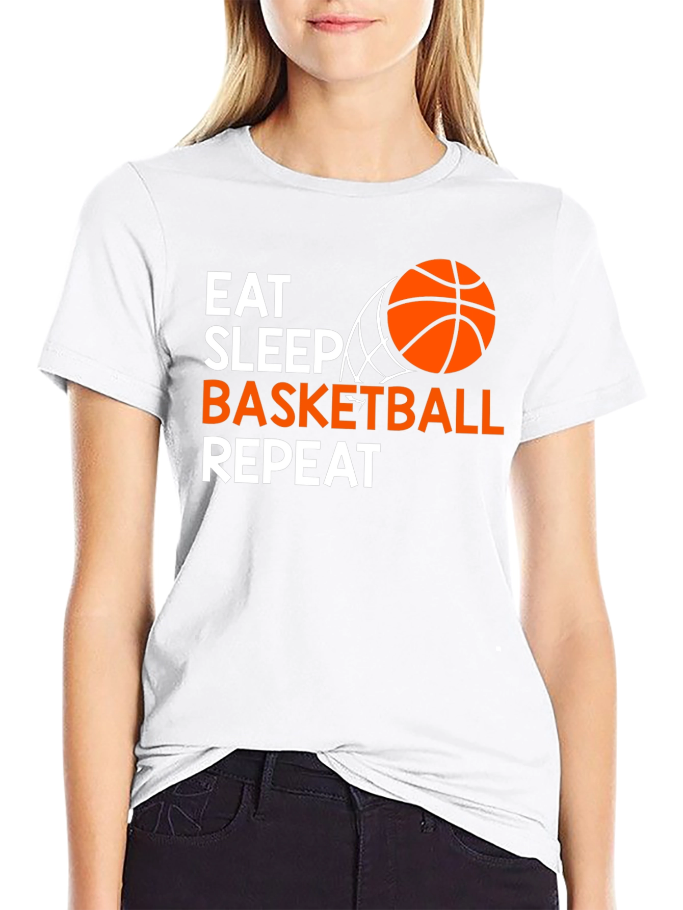 Eat Sleep Basketball Repeat T-Shirt