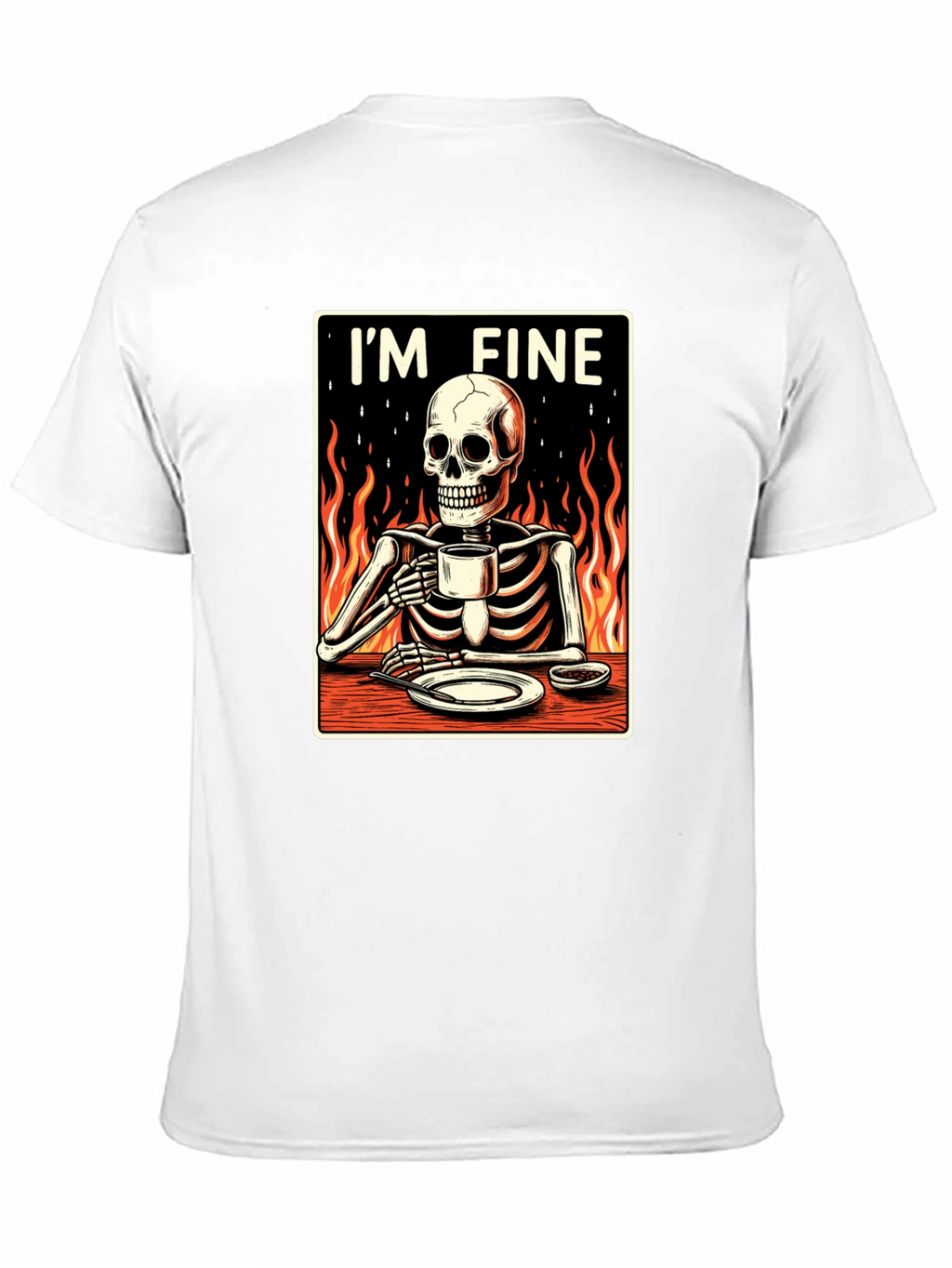 Im Fine Skeleton T-Shirt - Funny Graphic Tee
