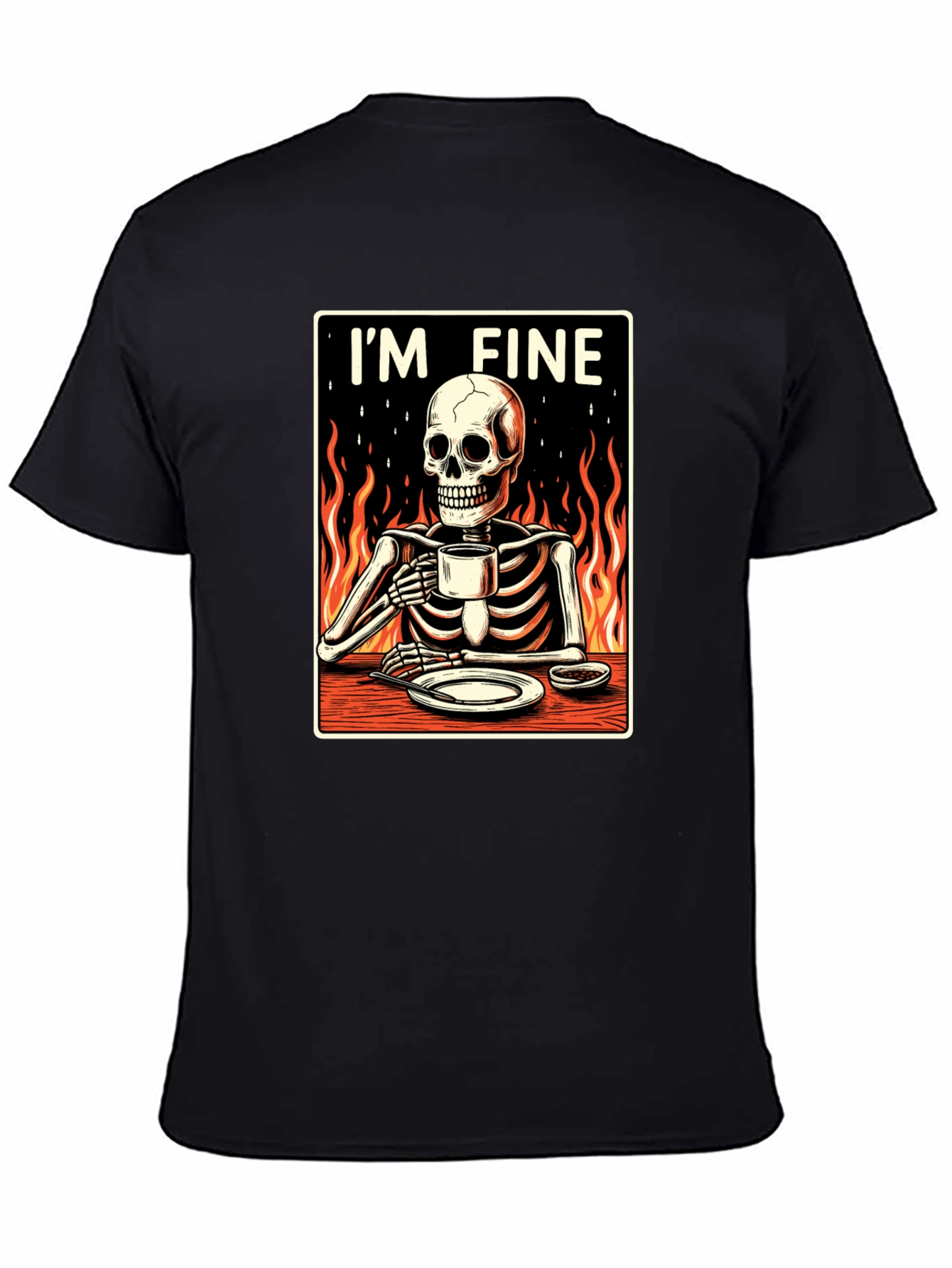 Im Fine Skeleton T-Shirt - Funny Graphic Tee