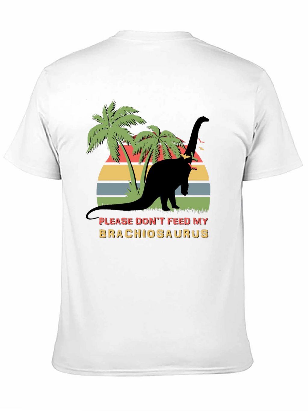 Brachiosaurus Graphic T-Shirt - Retro Dinosaur Tee