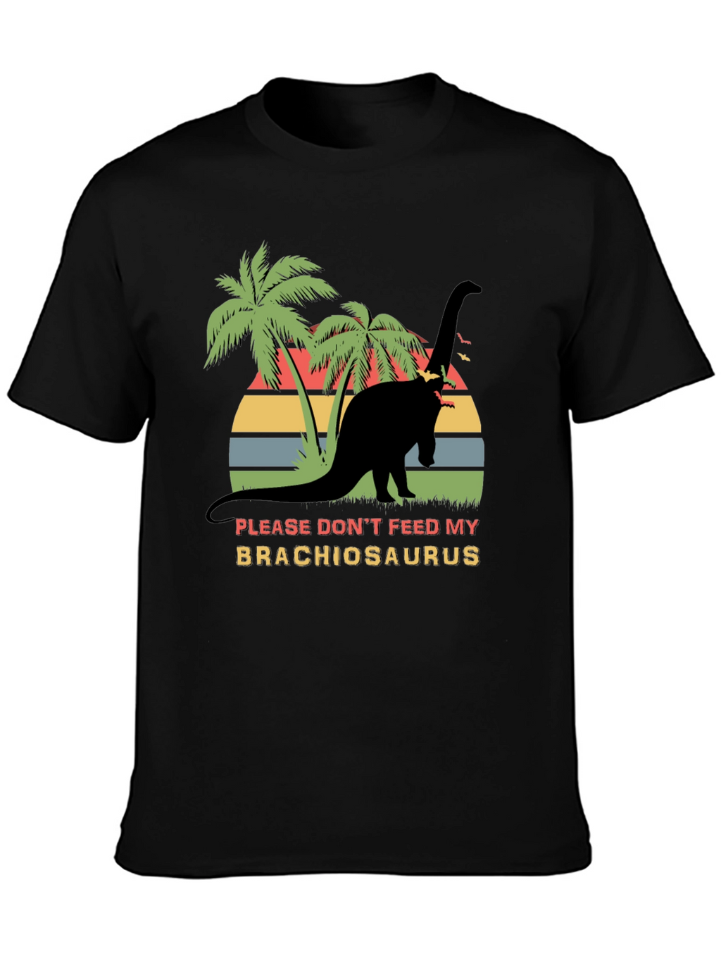 Brachiosaurus Graphic T-Shirt - Retro Dinosaur Tee