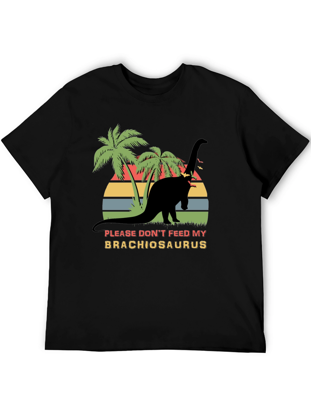 Brachiosaurus Graphic T-Shirt - Retro Dinosaur Tee