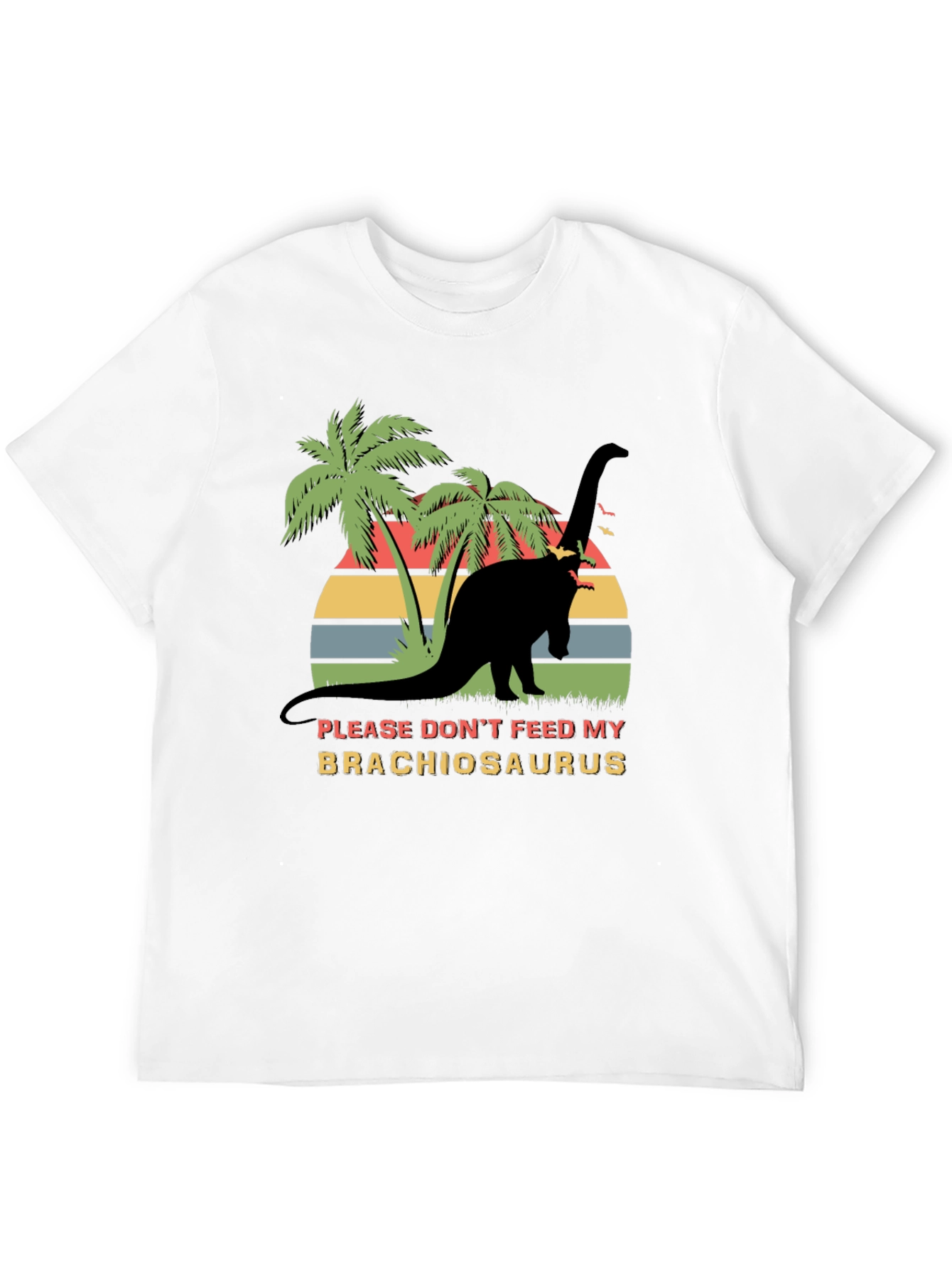 Brachiosaurus Graphic T-Shirt - Retro Dinosaur Tee