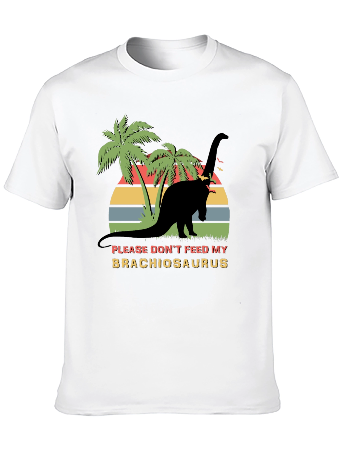 Brachiosaurus Graphic T-Shirt - Retro Dinosaur Tee