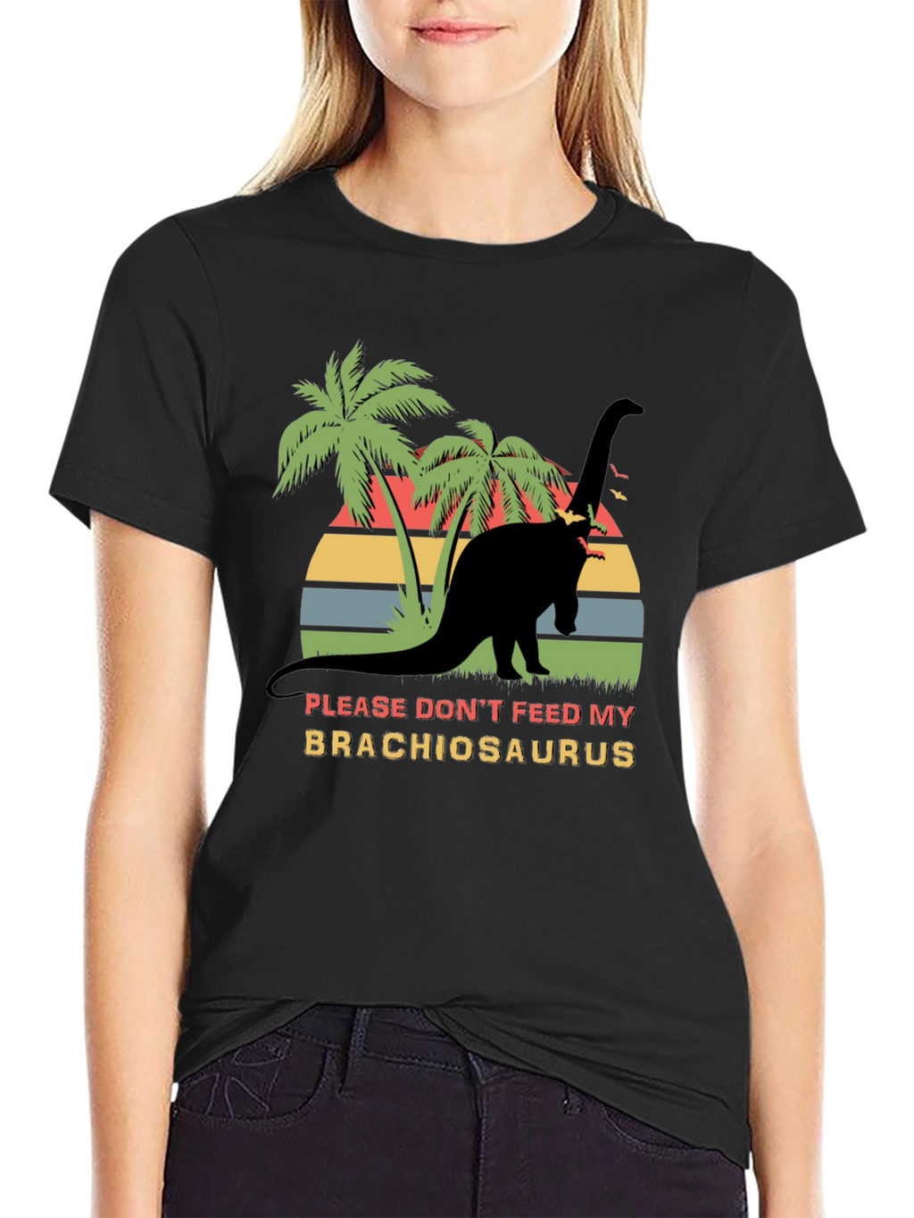 Brachiosaurus Graphic T-Shirt - Retro Dinosaur Tee
