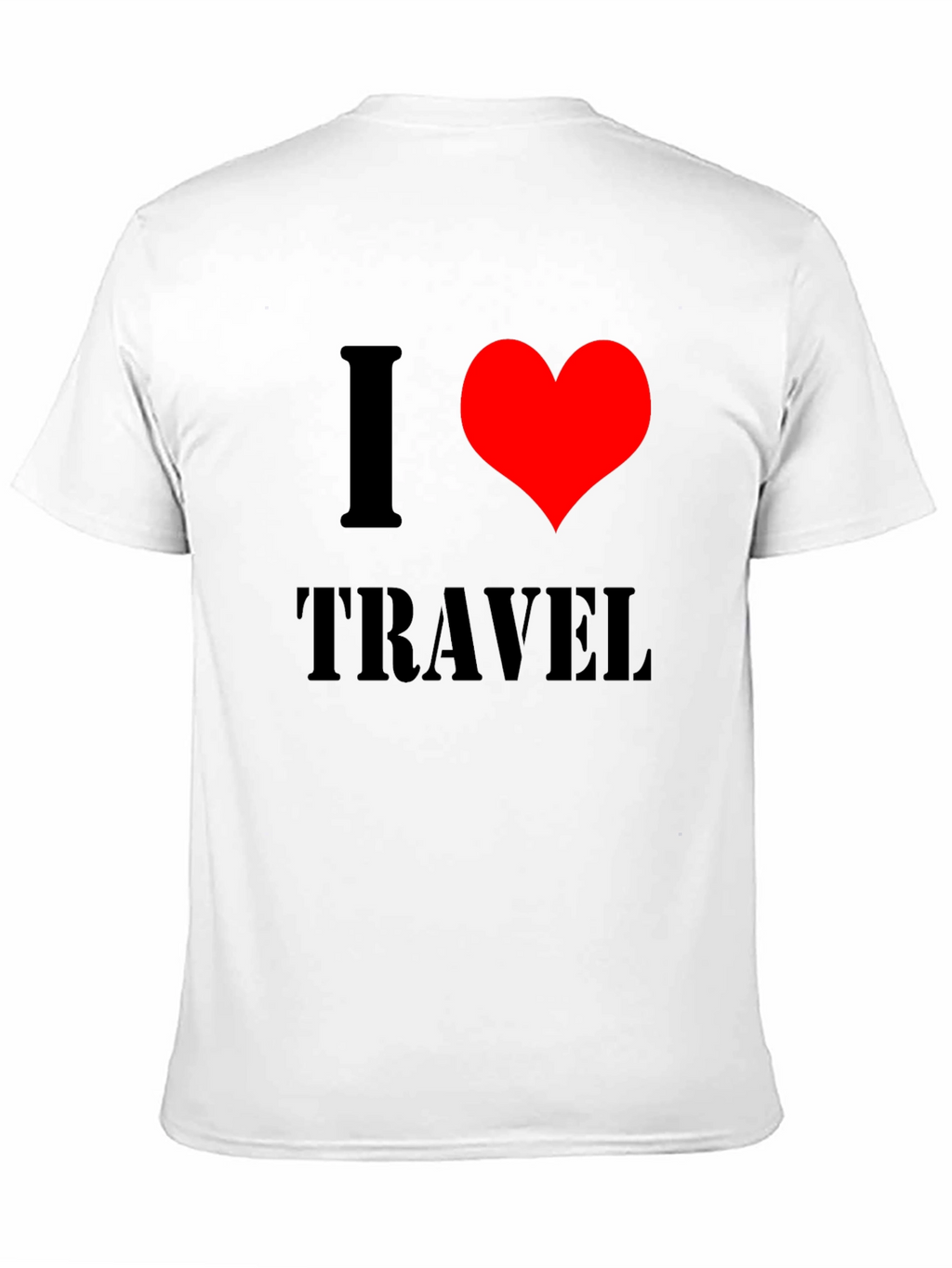I Heart Travel Black T-Shirt