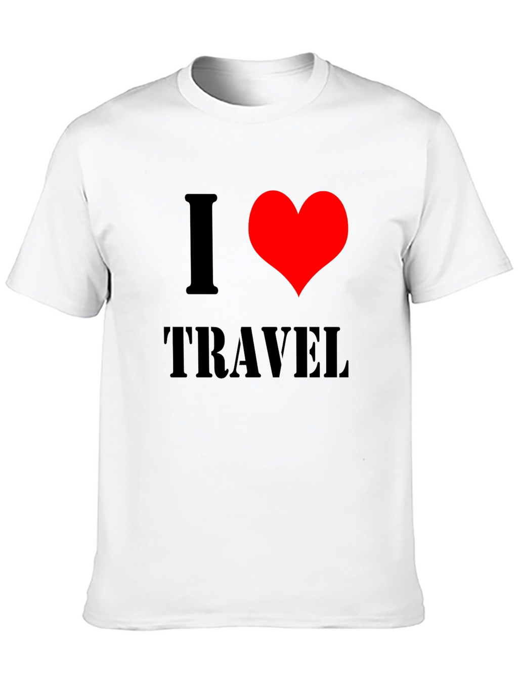 I Heart Travel Black T-Shirt