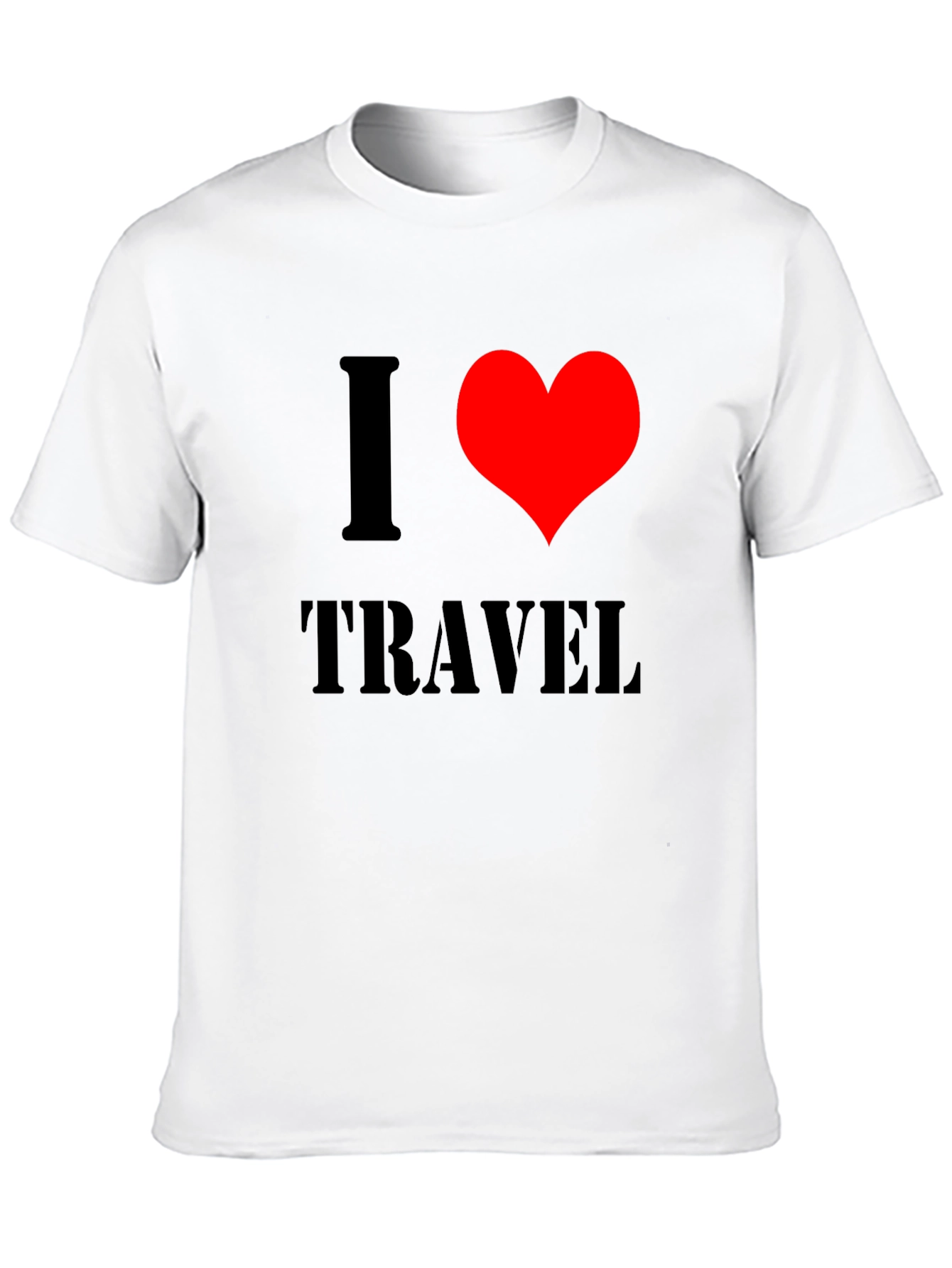 I Heart Travel Black T-Shirt