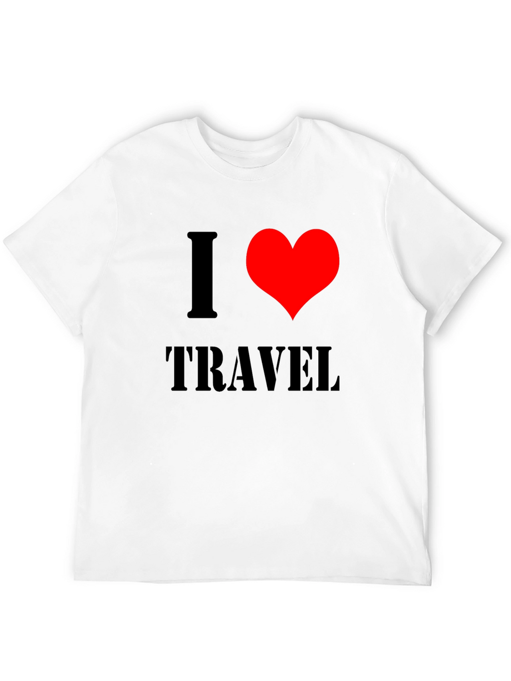 I Heart Travel Black T-Shirt