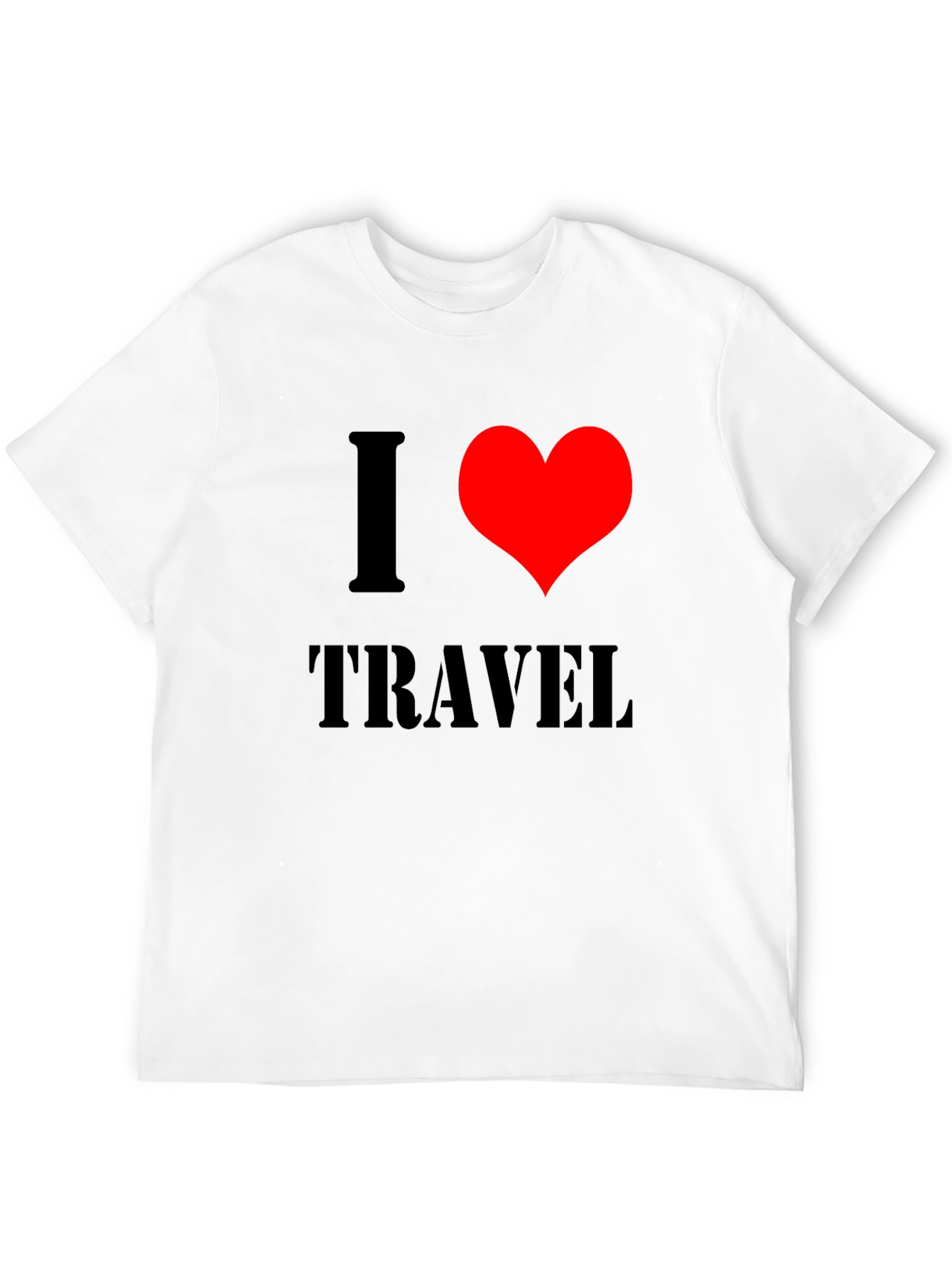 I Heart Travel Black T-Shirt
