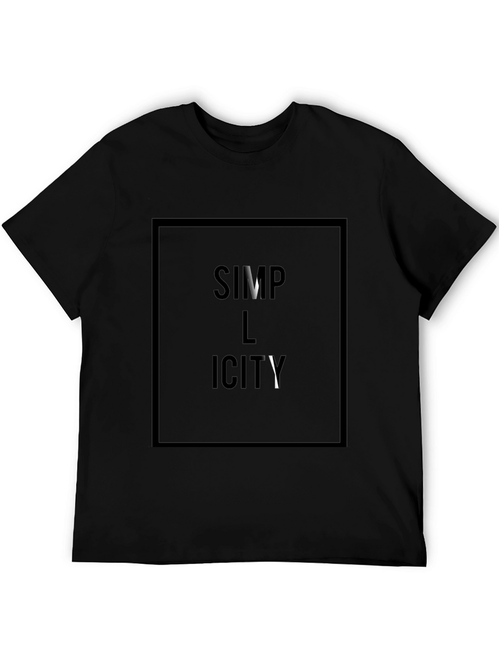 Simplicity Graphic Tee - Black