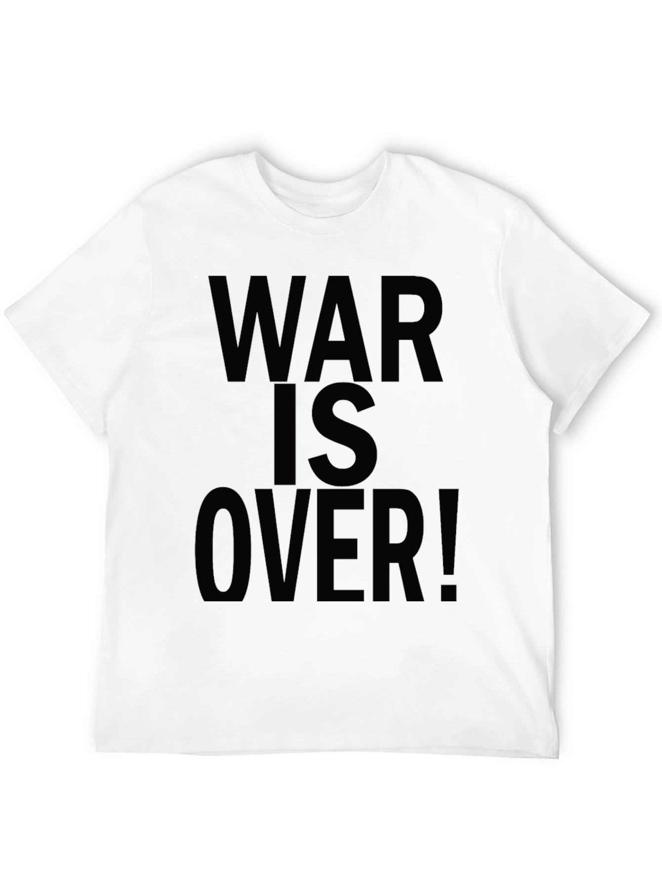 War Is Over! Black Graphic Tee