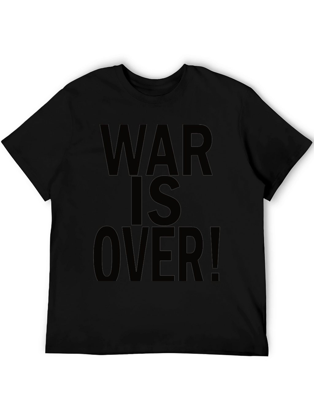 War Is Over! Black Graphic Tee