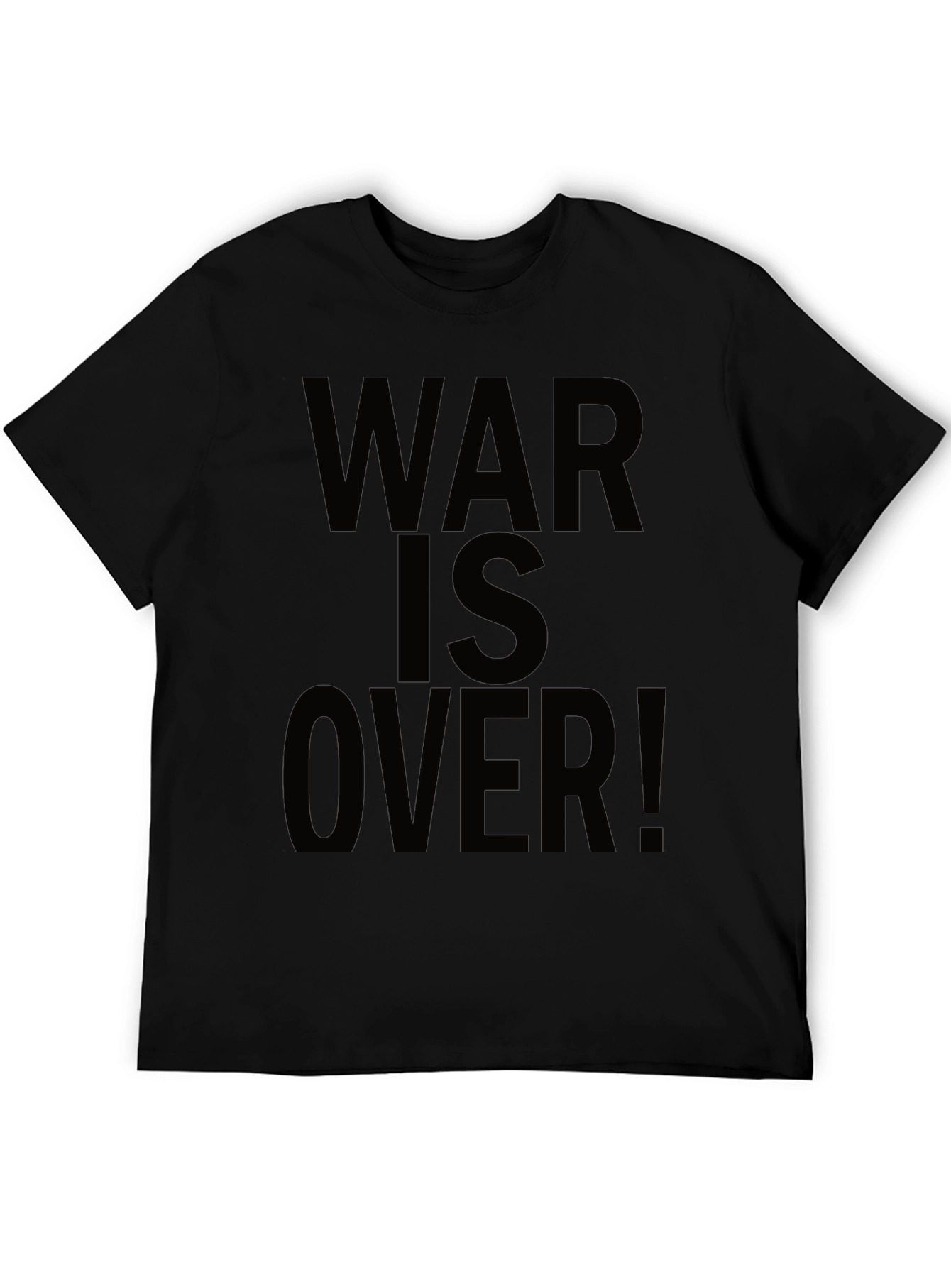 War Is Over! Black Graphic Tee