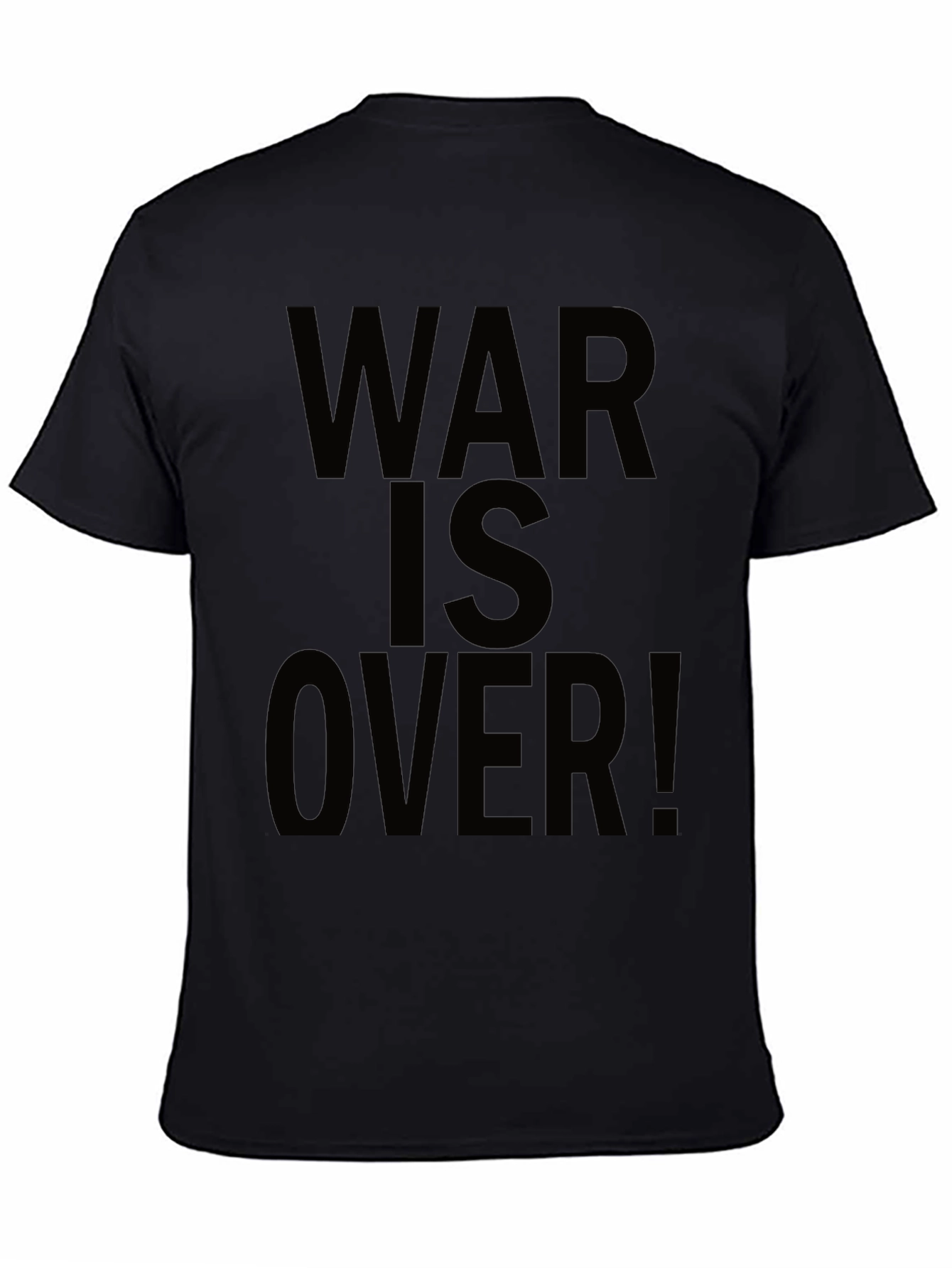 War Is Over! Black Graphic Tee