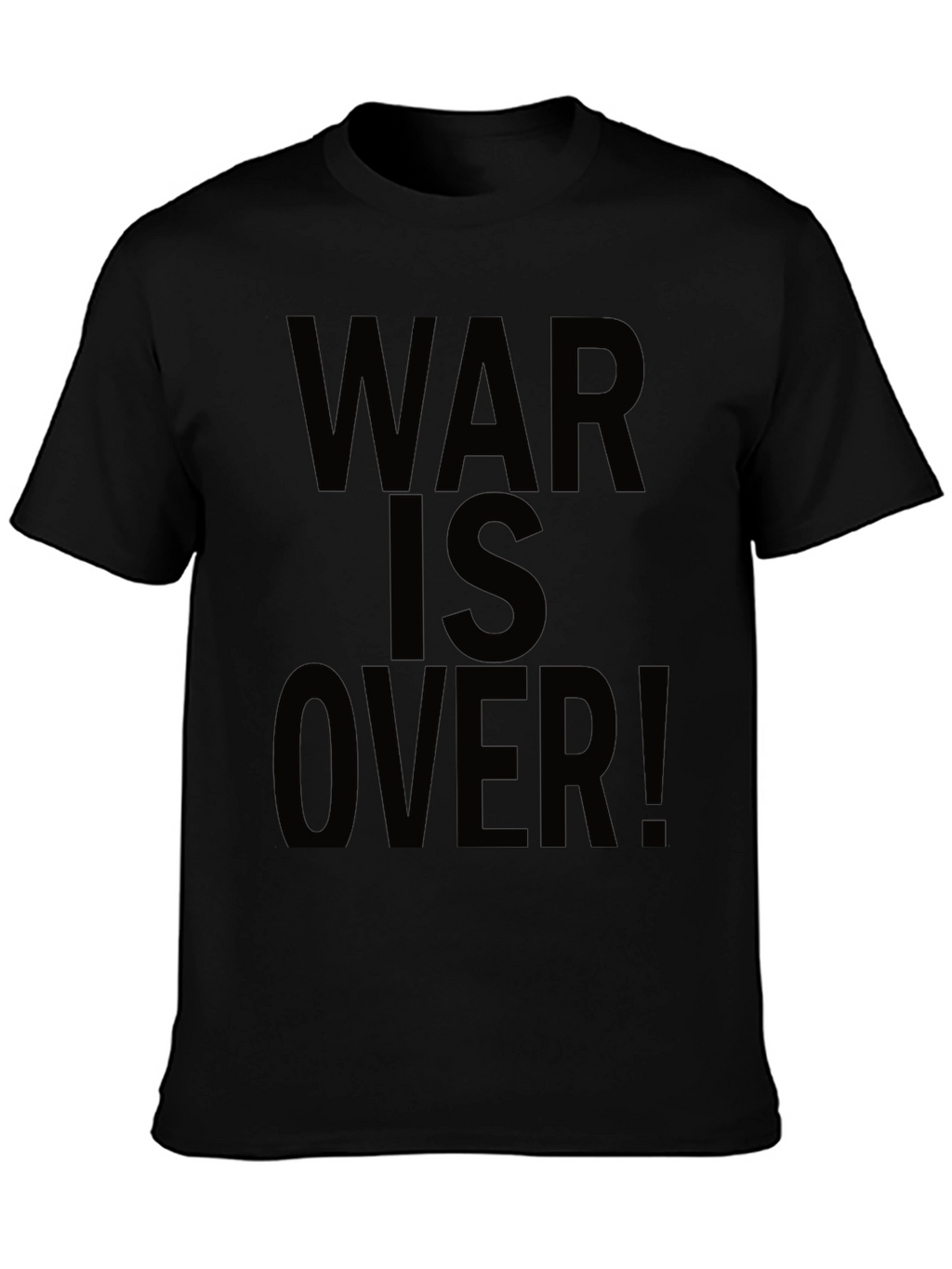 War Is Over! Black Graphic Tee