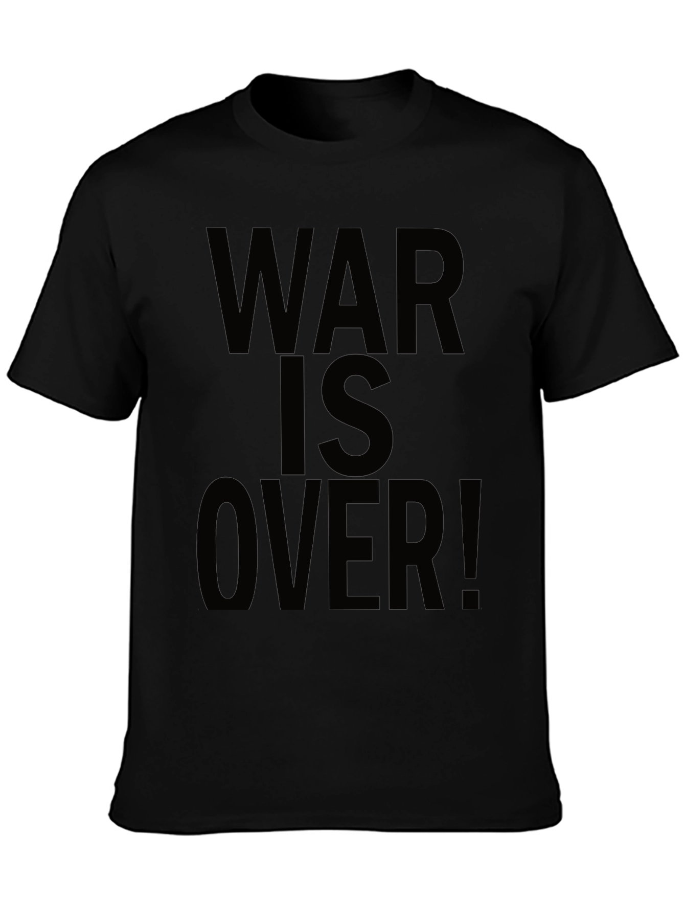 War Is Over! Black Graphic Tee