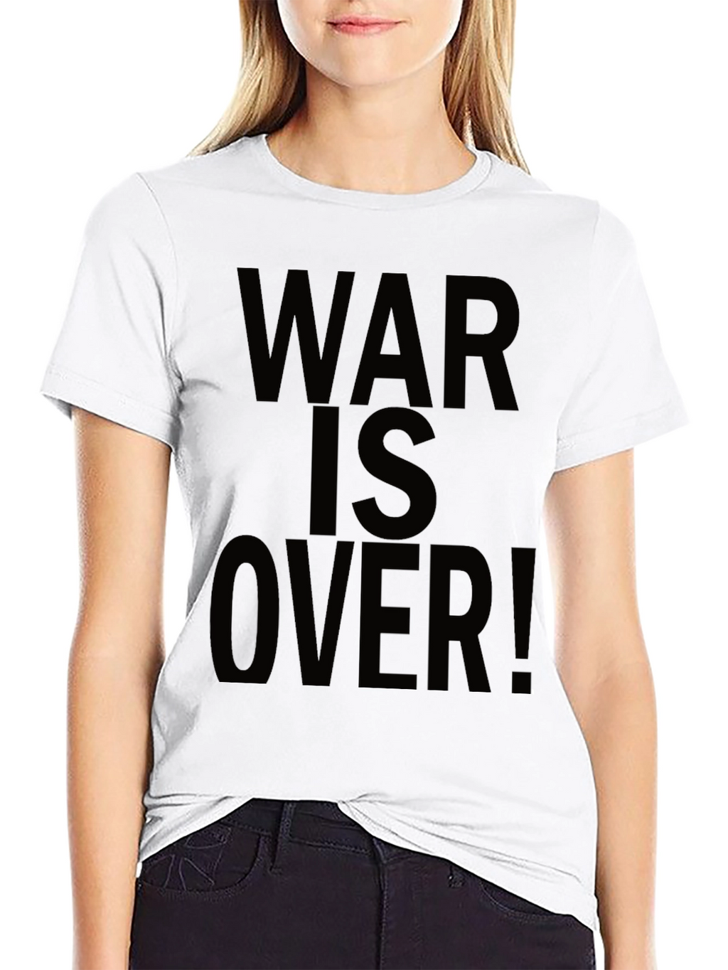 War Is Over! Black Graphic Tee