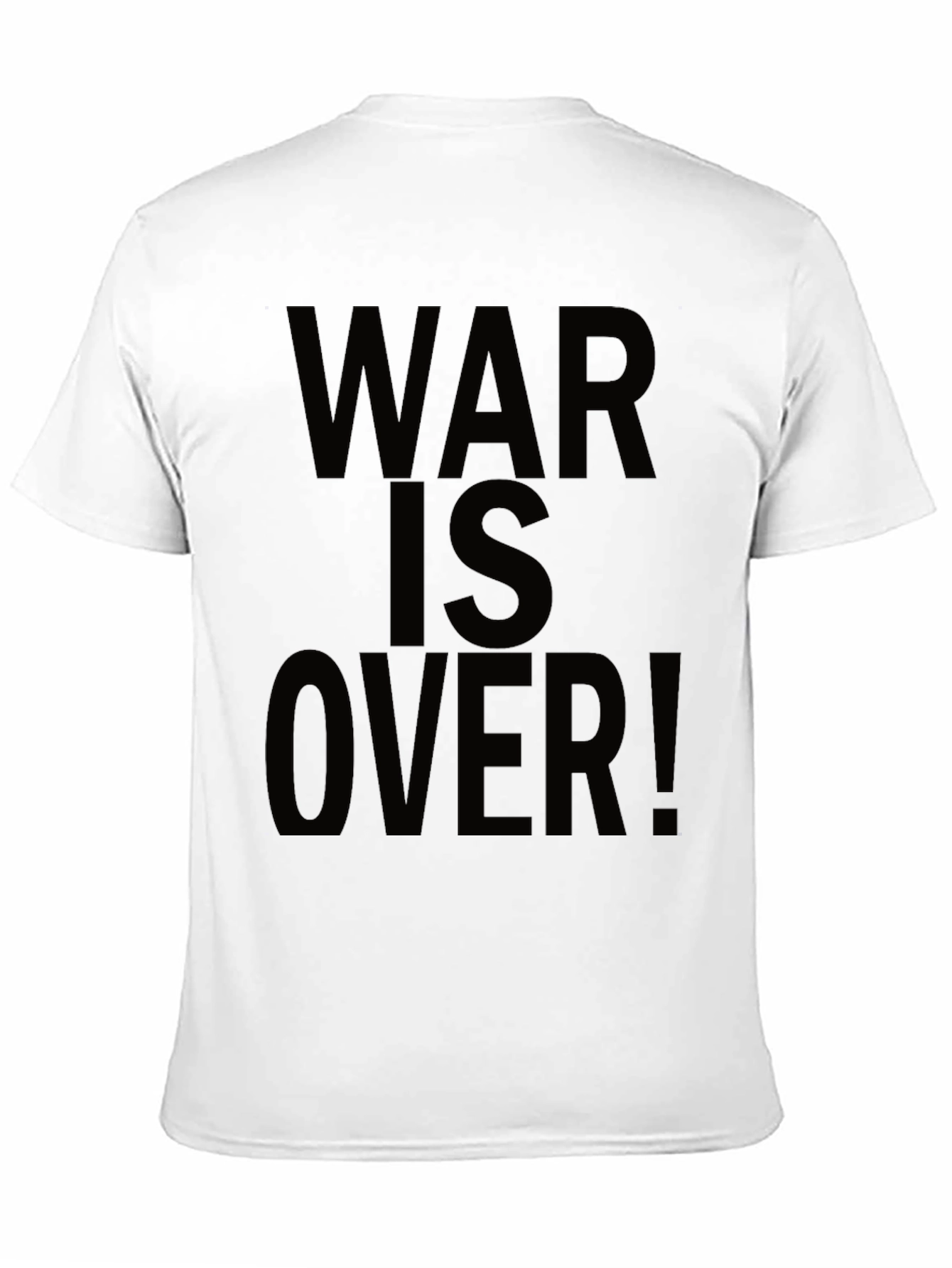 War Is Over! Black Graphic Tee