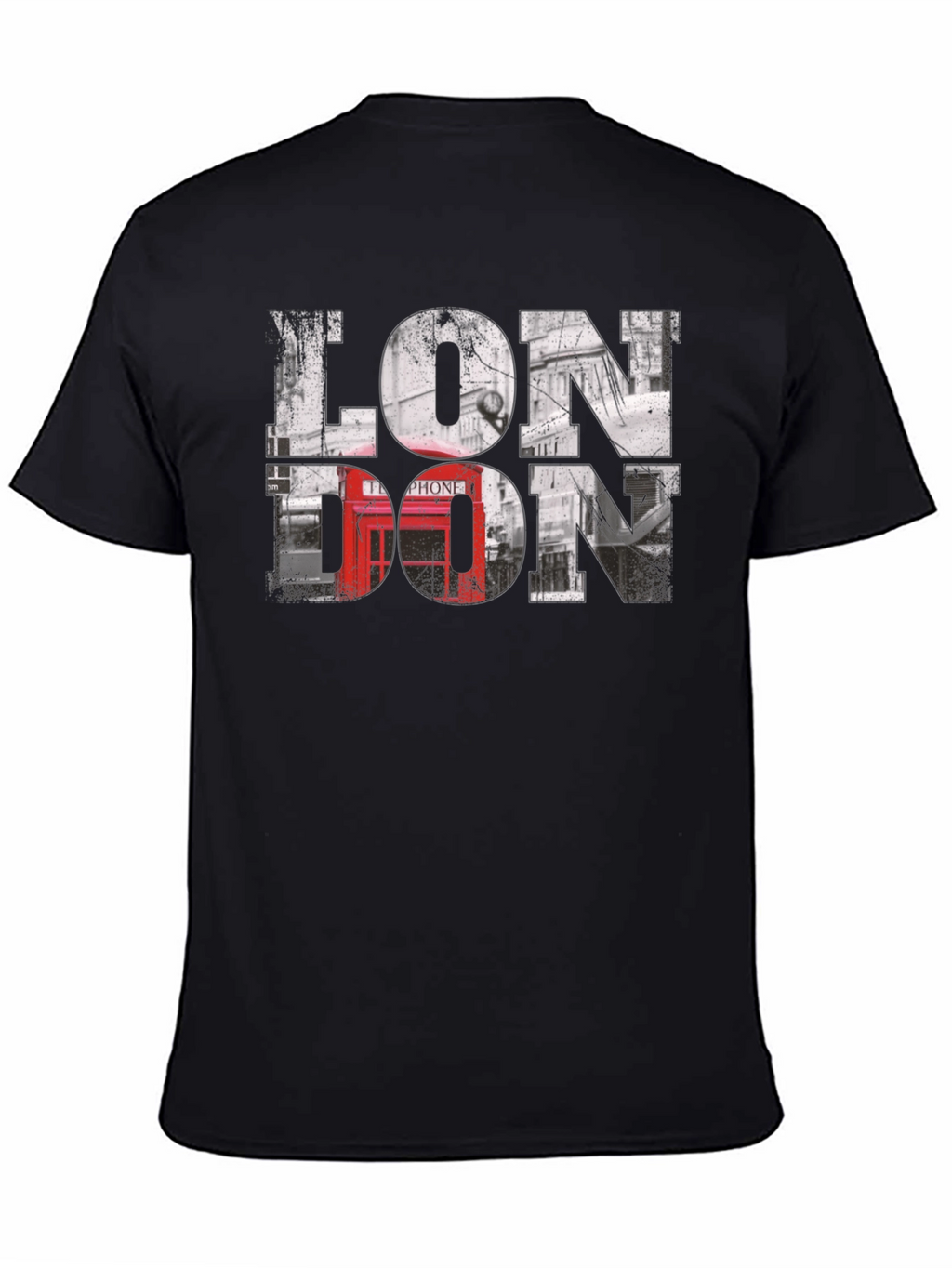 London Graphic Tee - Black Cotton
