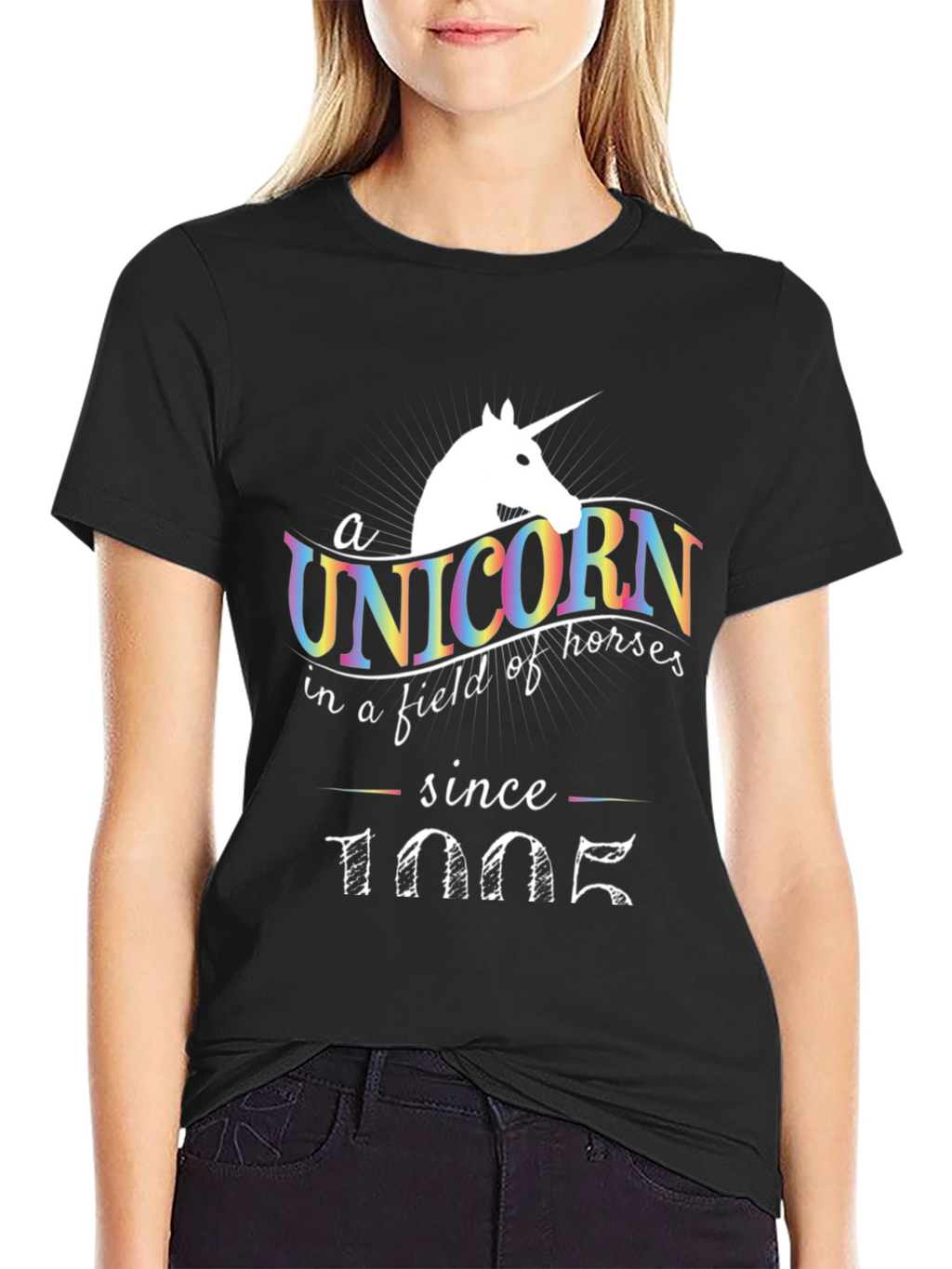 Unicorn Since 1005 Black T-Shirt