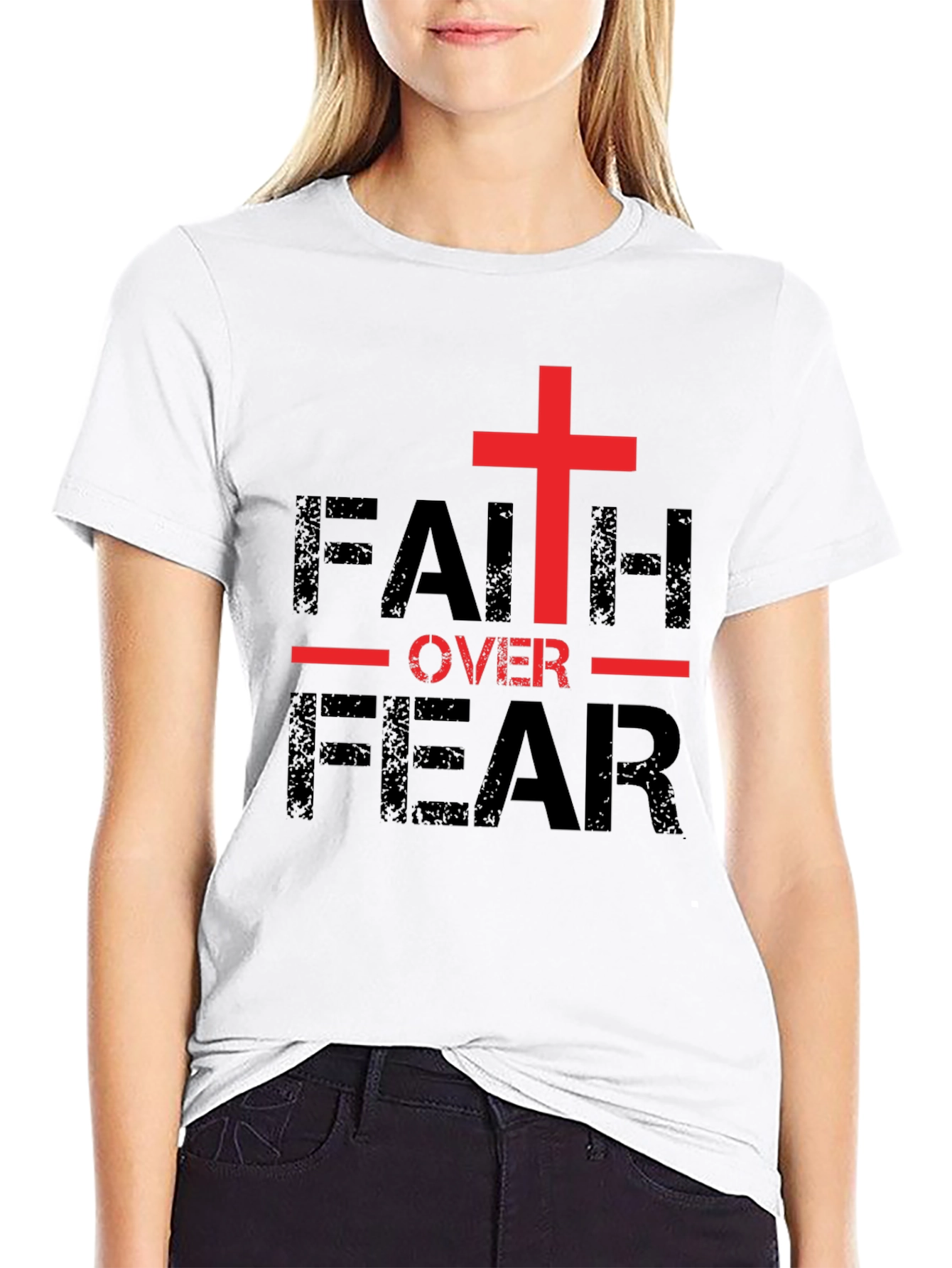 Faith Over Fear Christian T-Shirt - Religious Apparel