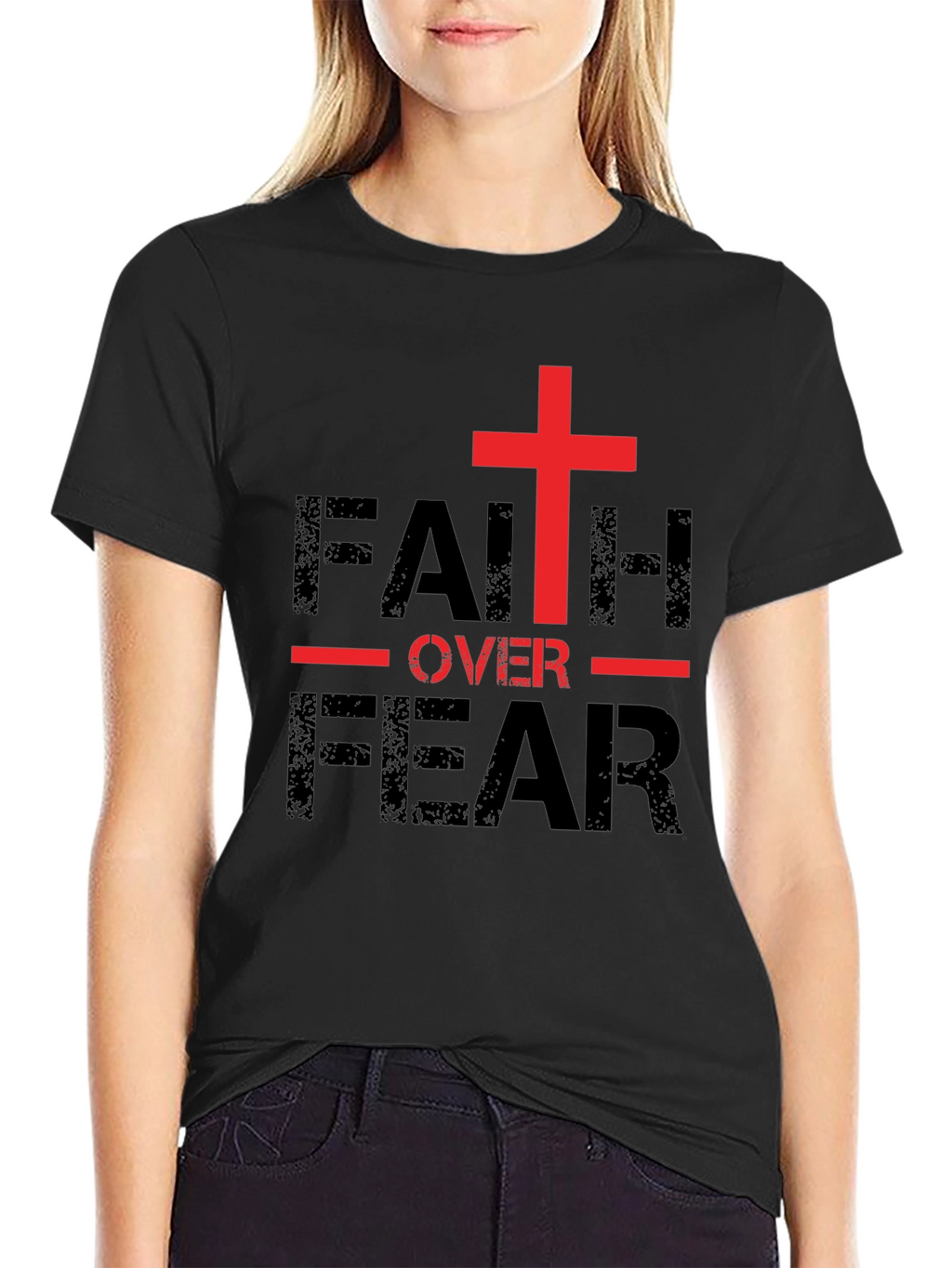 Faith Over Fear Christian T-Shirt - Religious Apparel