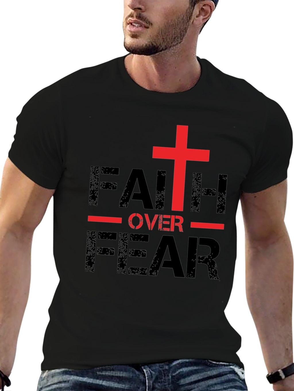 Faith Over Fear Christian T-Shirt - Religious Apparel