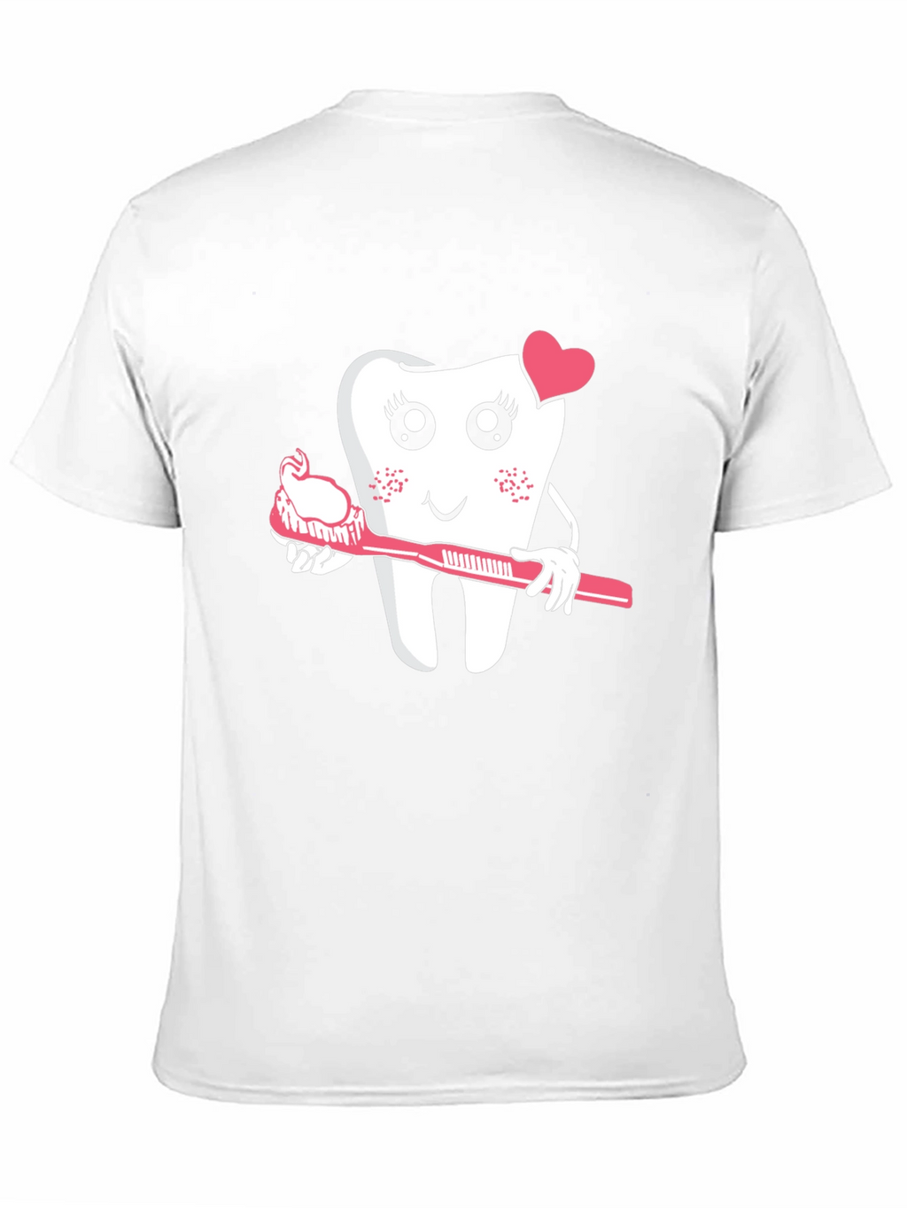 Cute Tooth with Toothbrush Graphic Tee