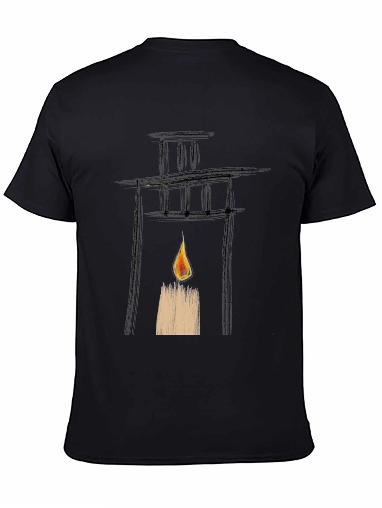 Lantern Graphic Black T-Shirt