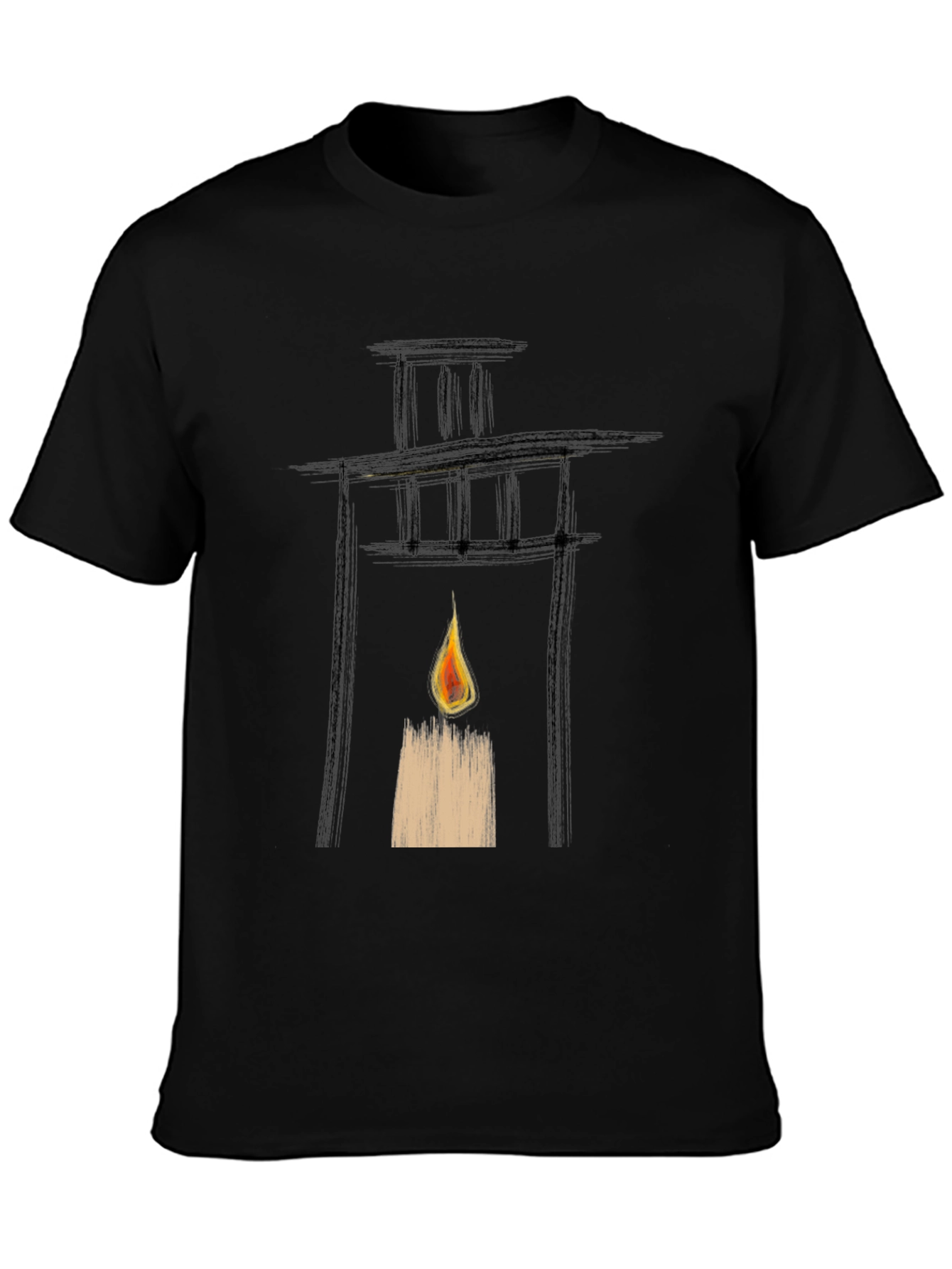 Lantern Graphic Black T-Shirt