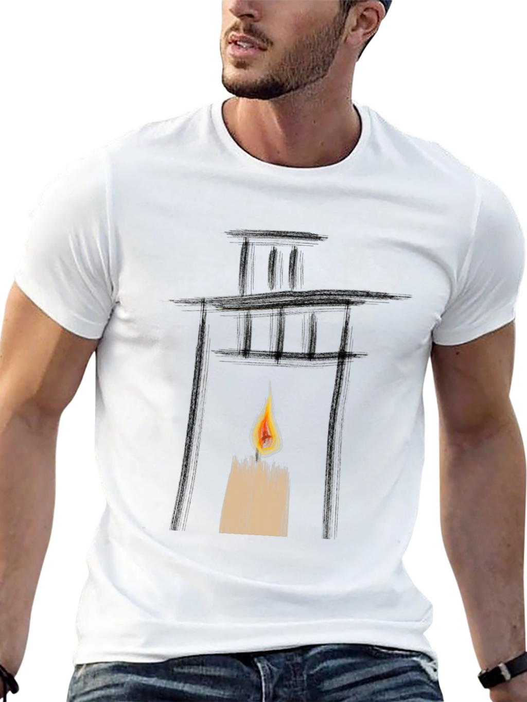 Lantern Graphic Black T-Shirt