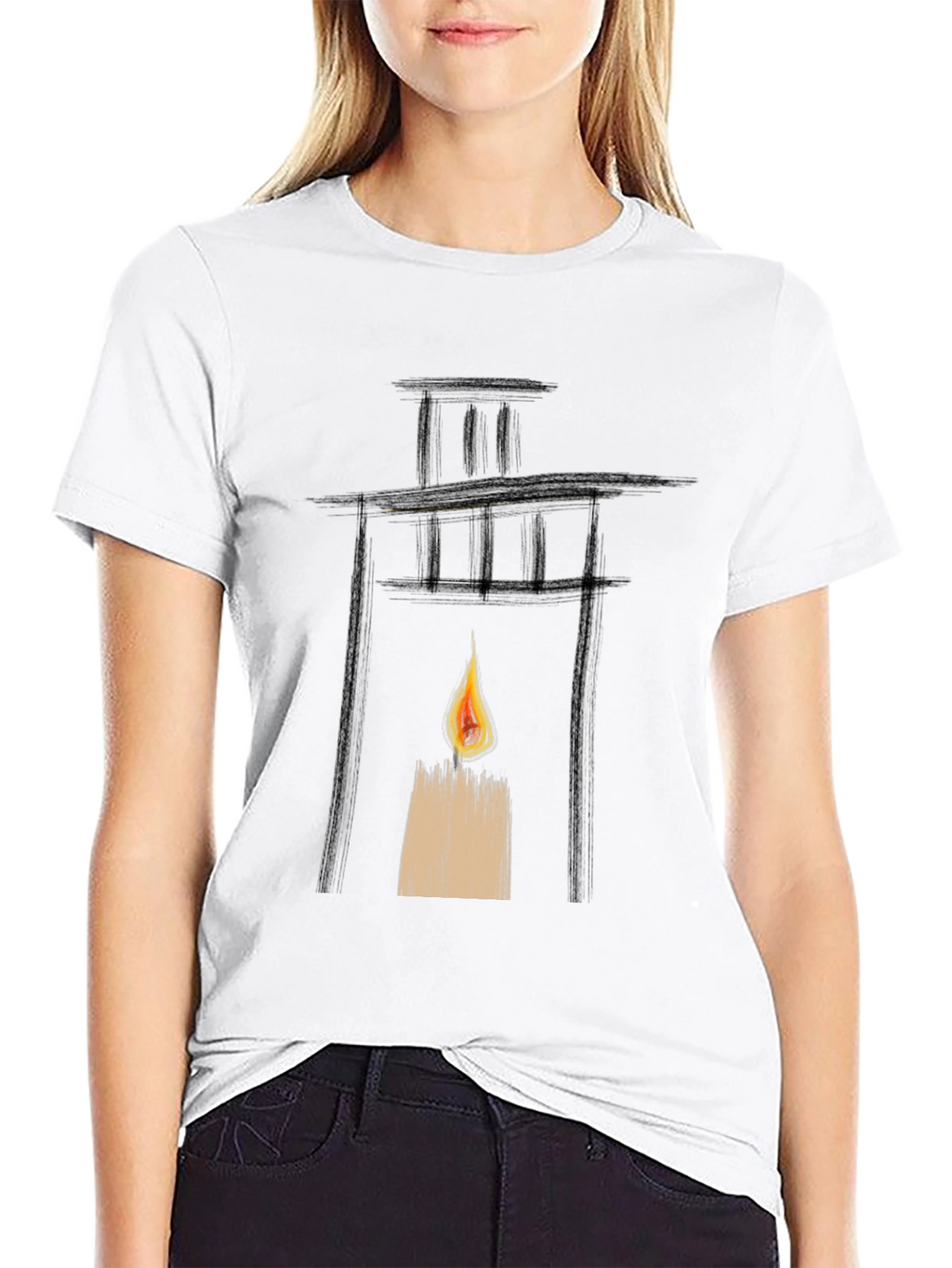 Lantern Graphic Black T-Shirt