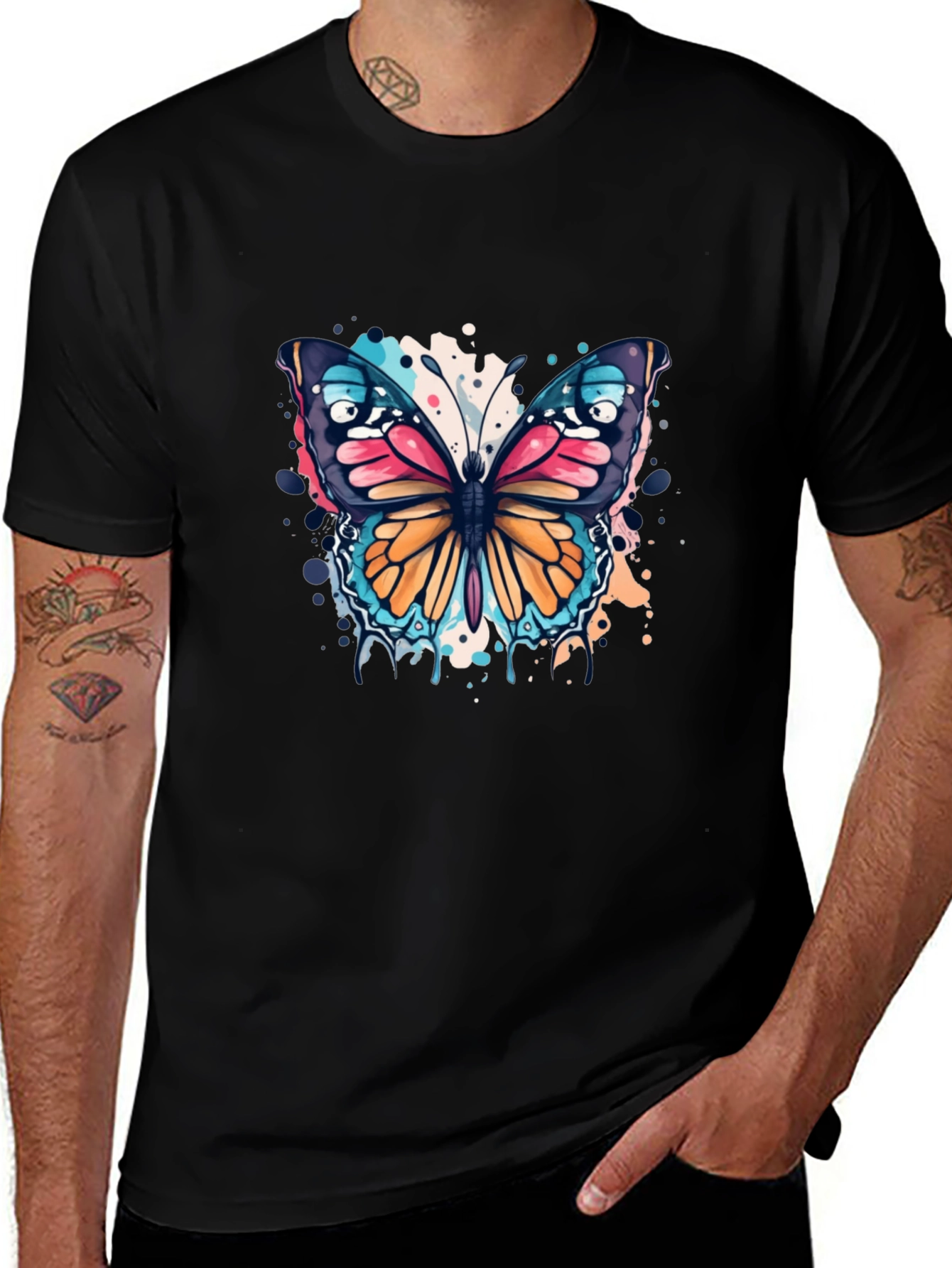 Butterfly Splash T-Shirt - Bold Graphic Tee