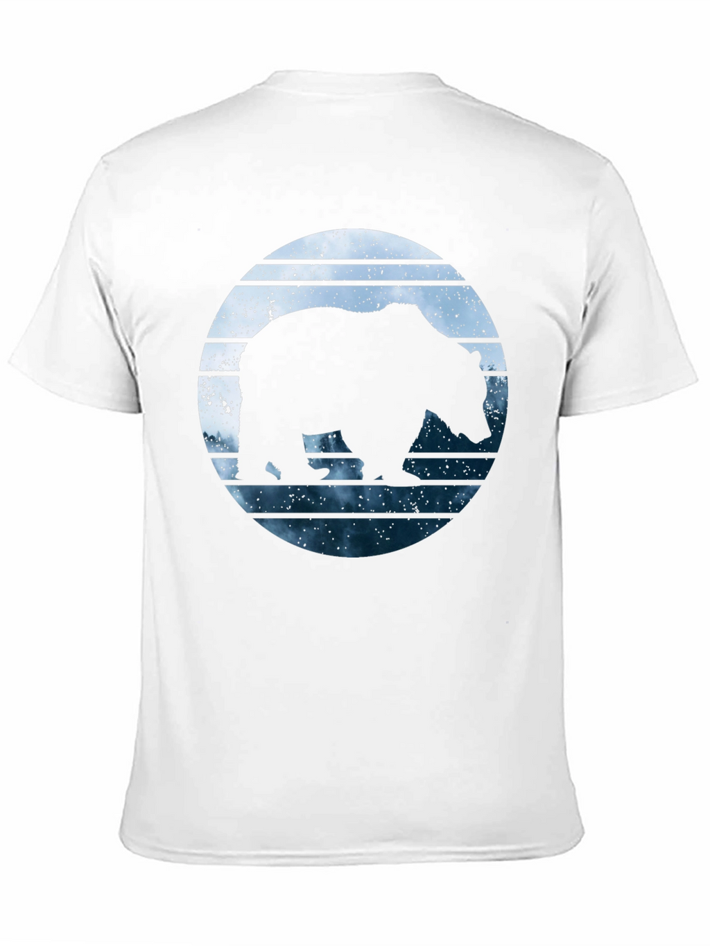 Bear Silhouette Graphic Print Tee