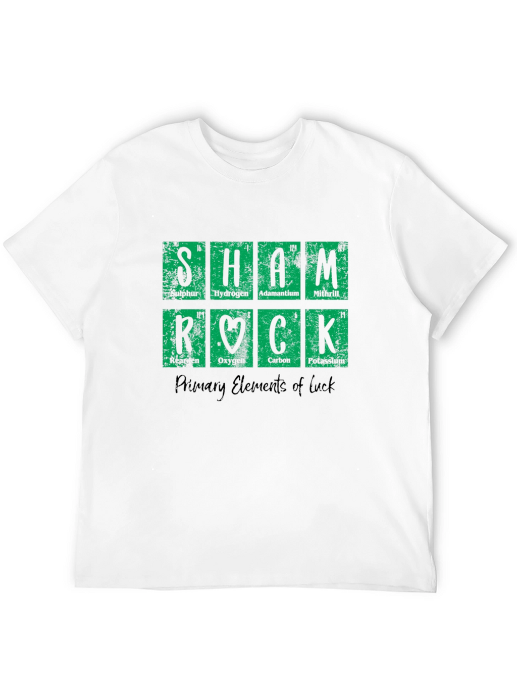 Shamrock Periodic Table Black T-Shirt