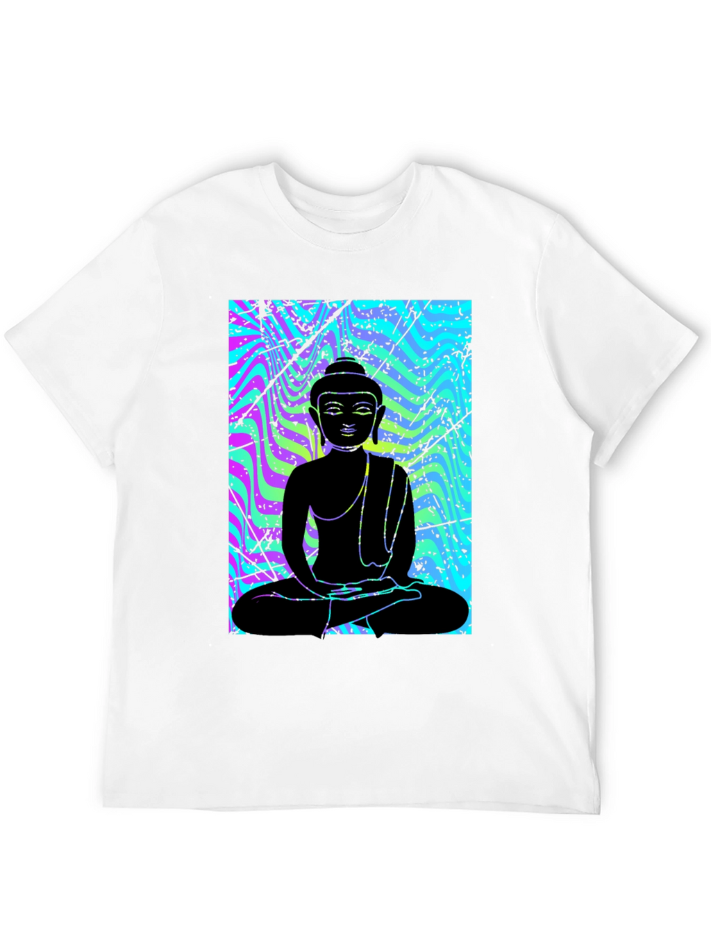 Buddha Black Graphic T-Shirt - Meditative Style