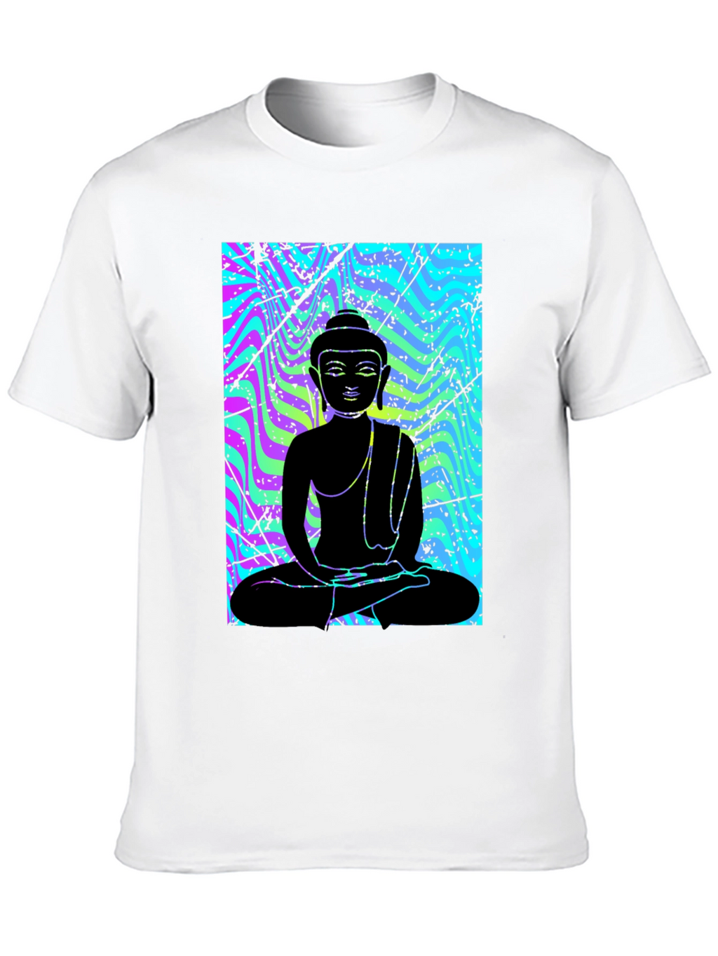 Buddha Black Graphic T-Shirt - Meditative Style
